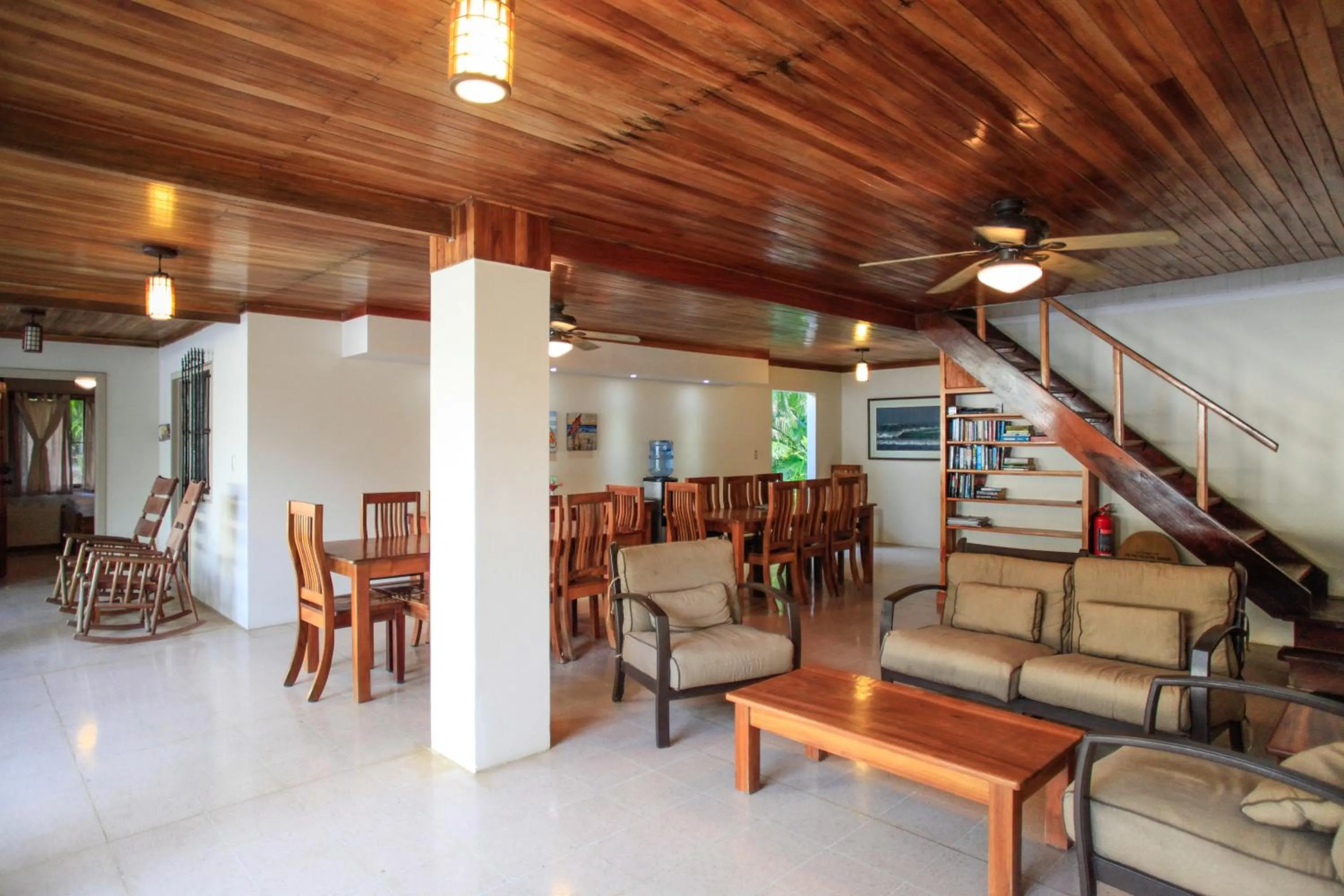 Seating area in Casa Cecilia Beach Front