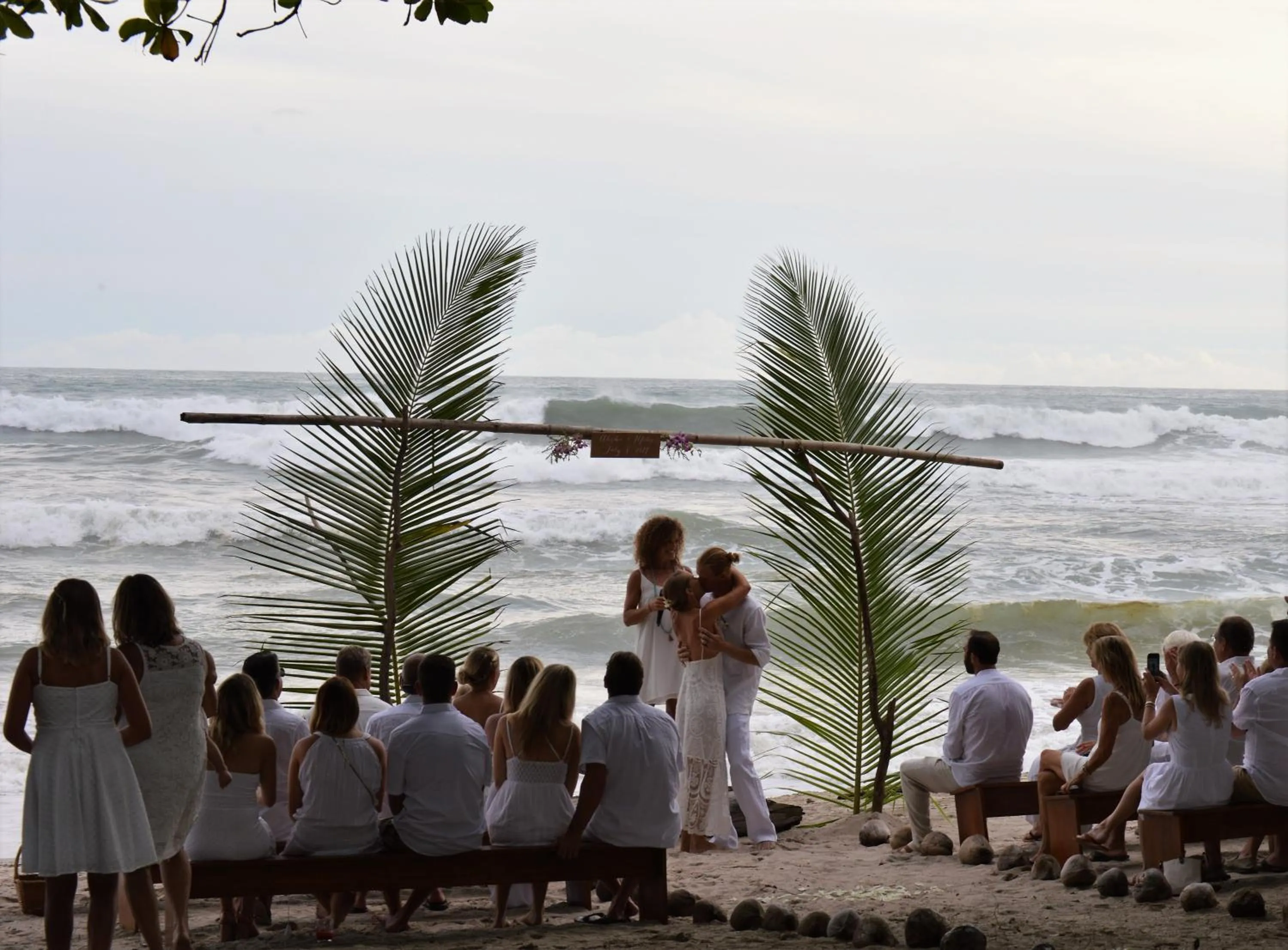 group of guests in Casa Cecilia Beach Front