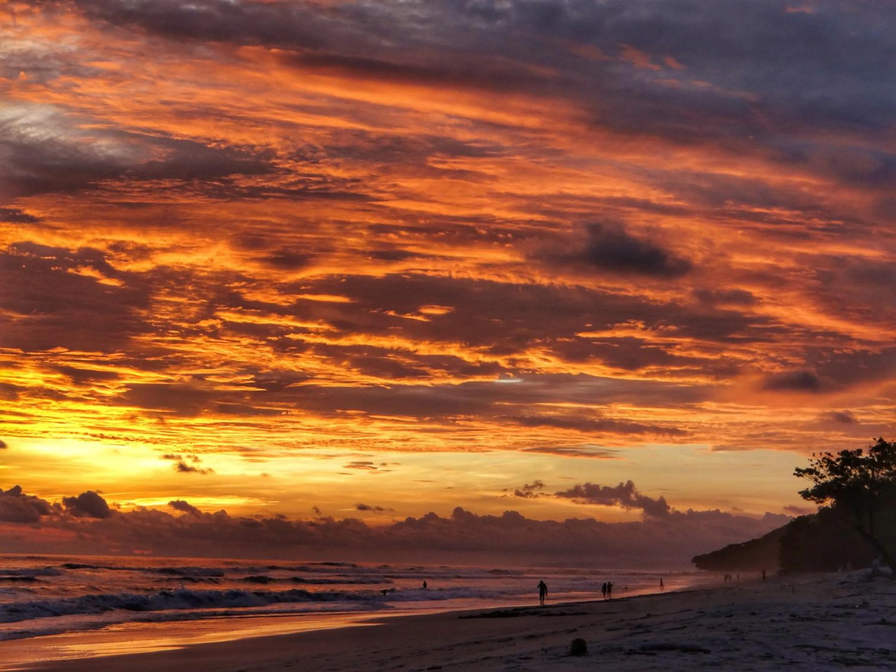 Sunset in Casa Cecilia Beach Front