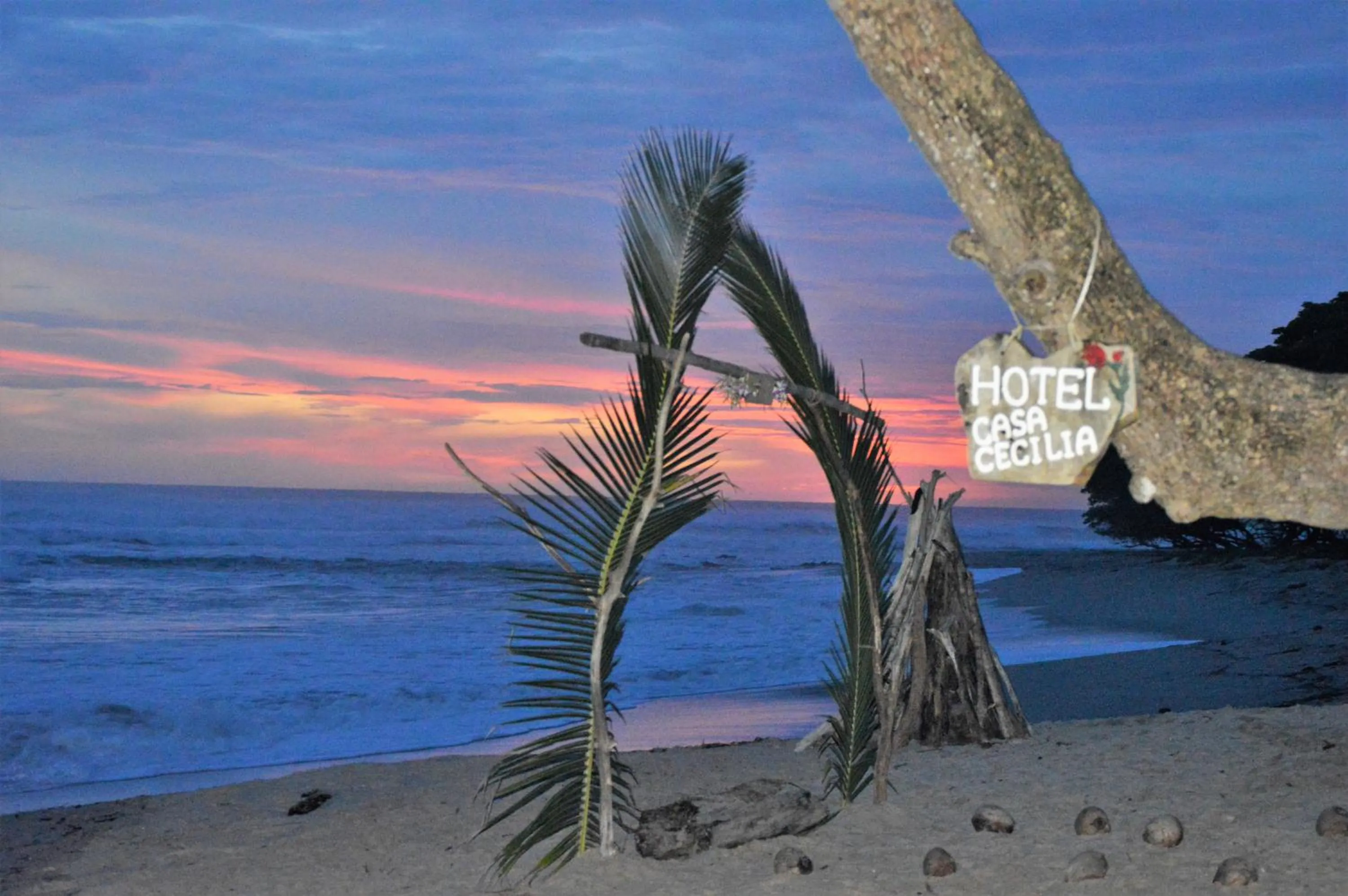 Sunset in Casa Cecilia Beach Front