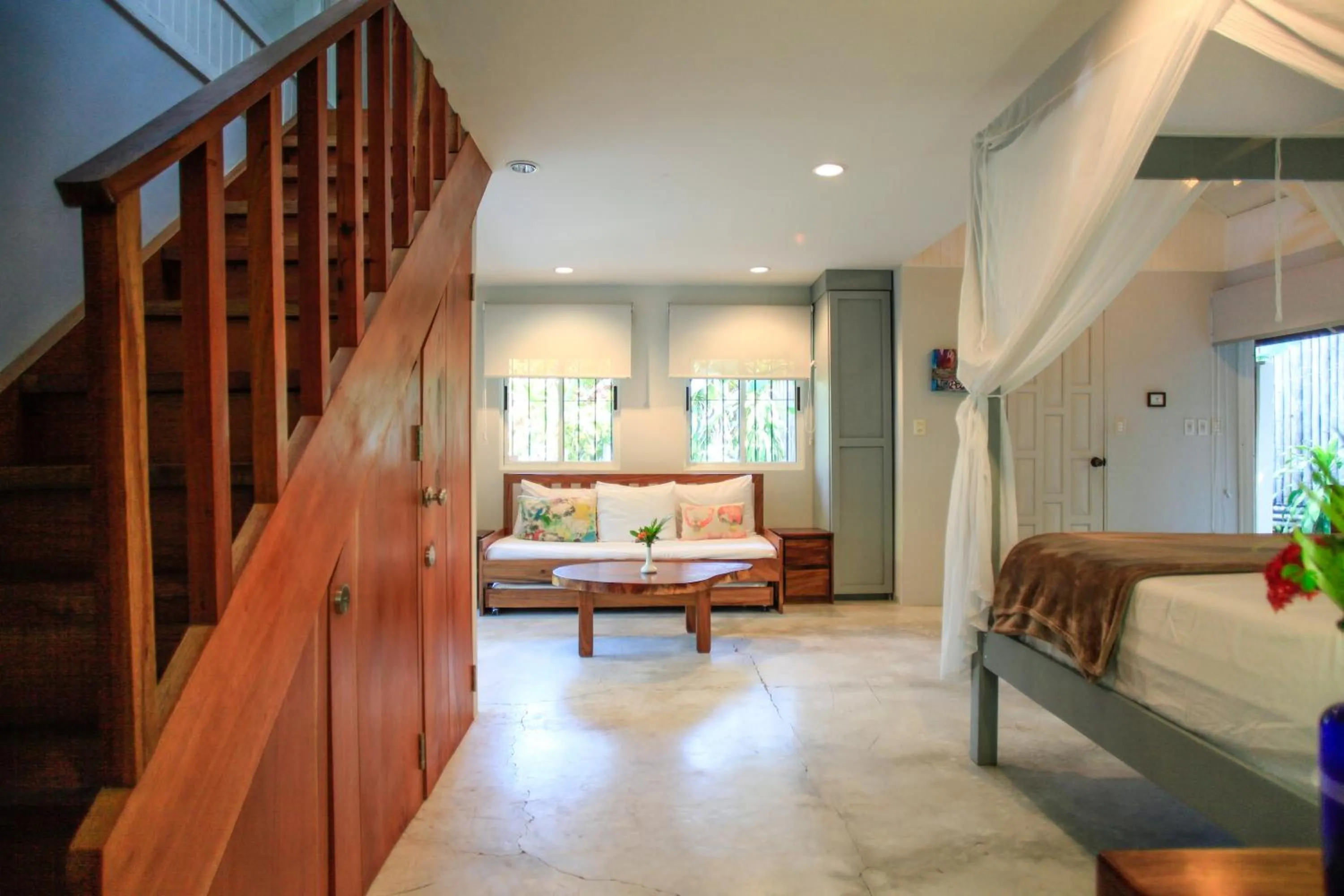 Seating area in Casa Cecilia Beach Front