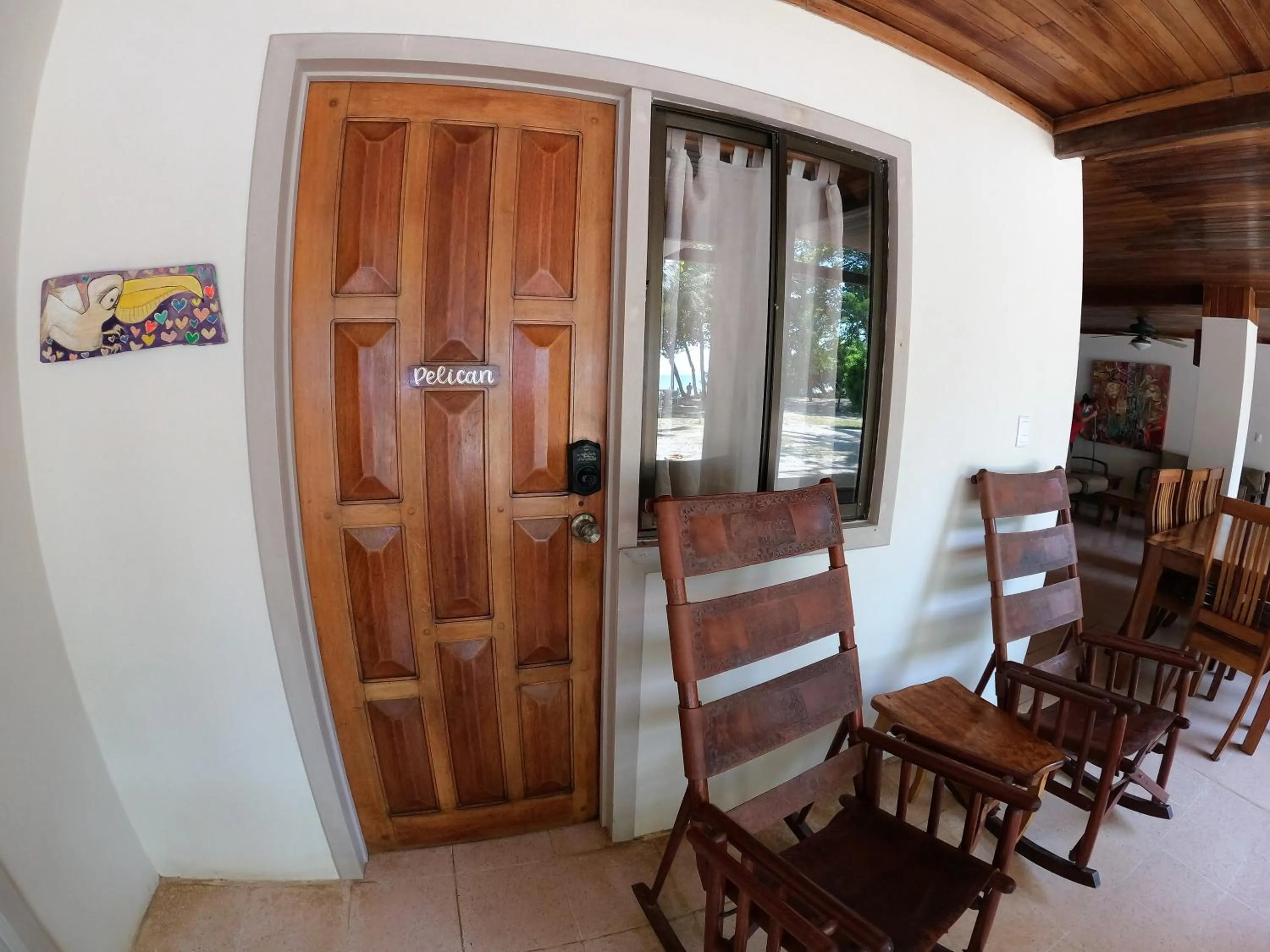 Seating area in Casa Cecilia Beach Front