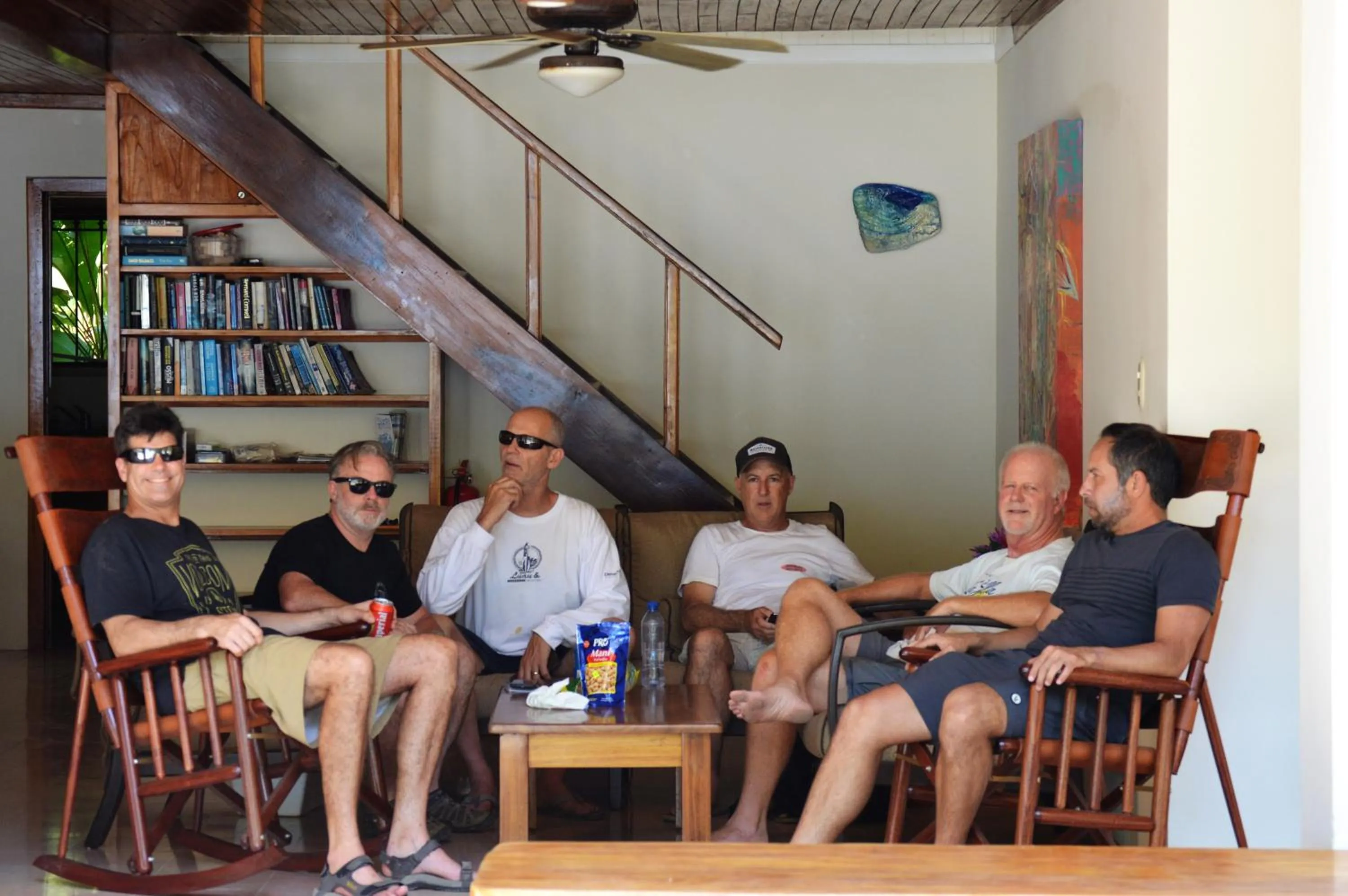 group of guests in Casa Cecilia Beach Front