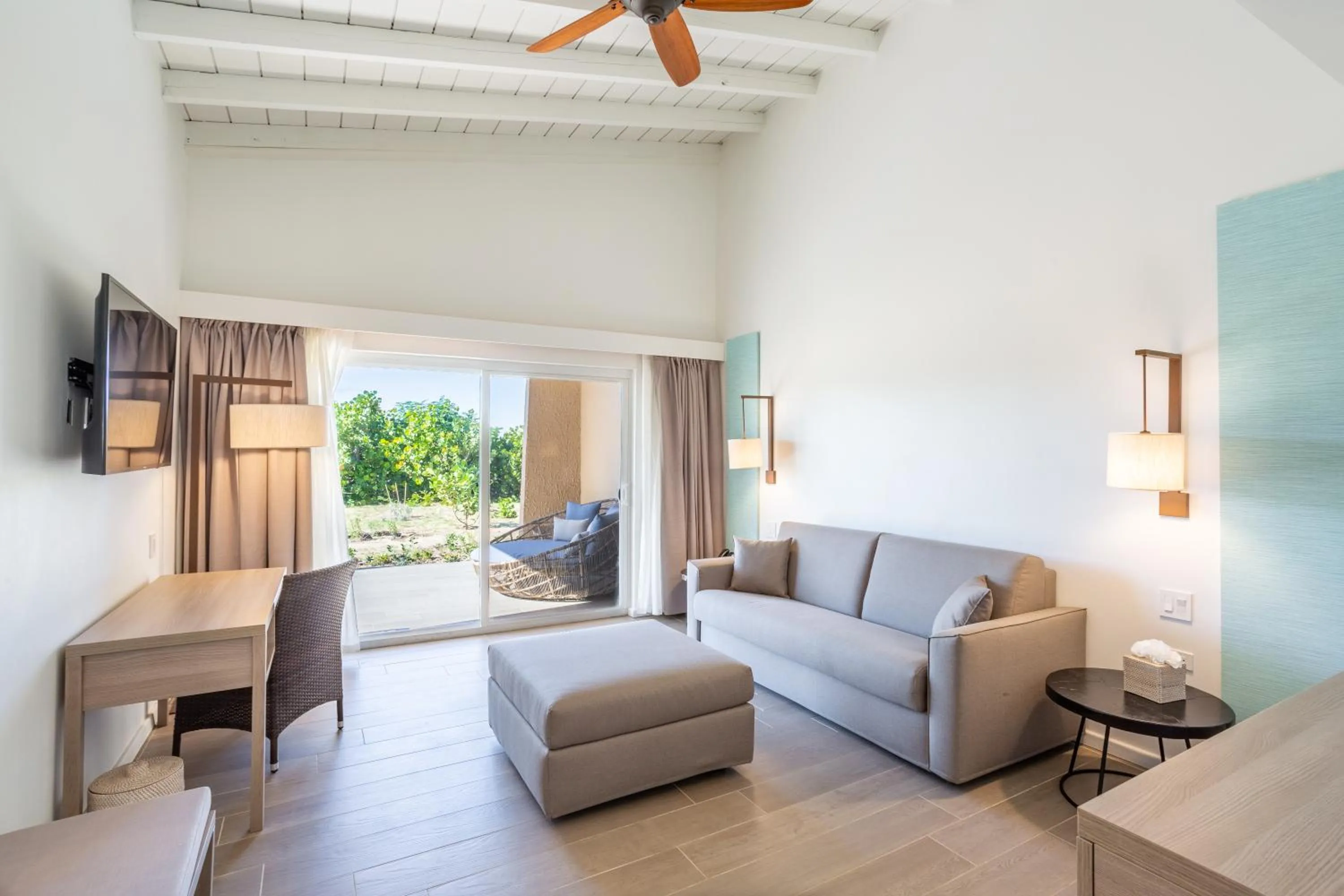 Living room in Wyndham Tortola BVI Lambert Beach Resort