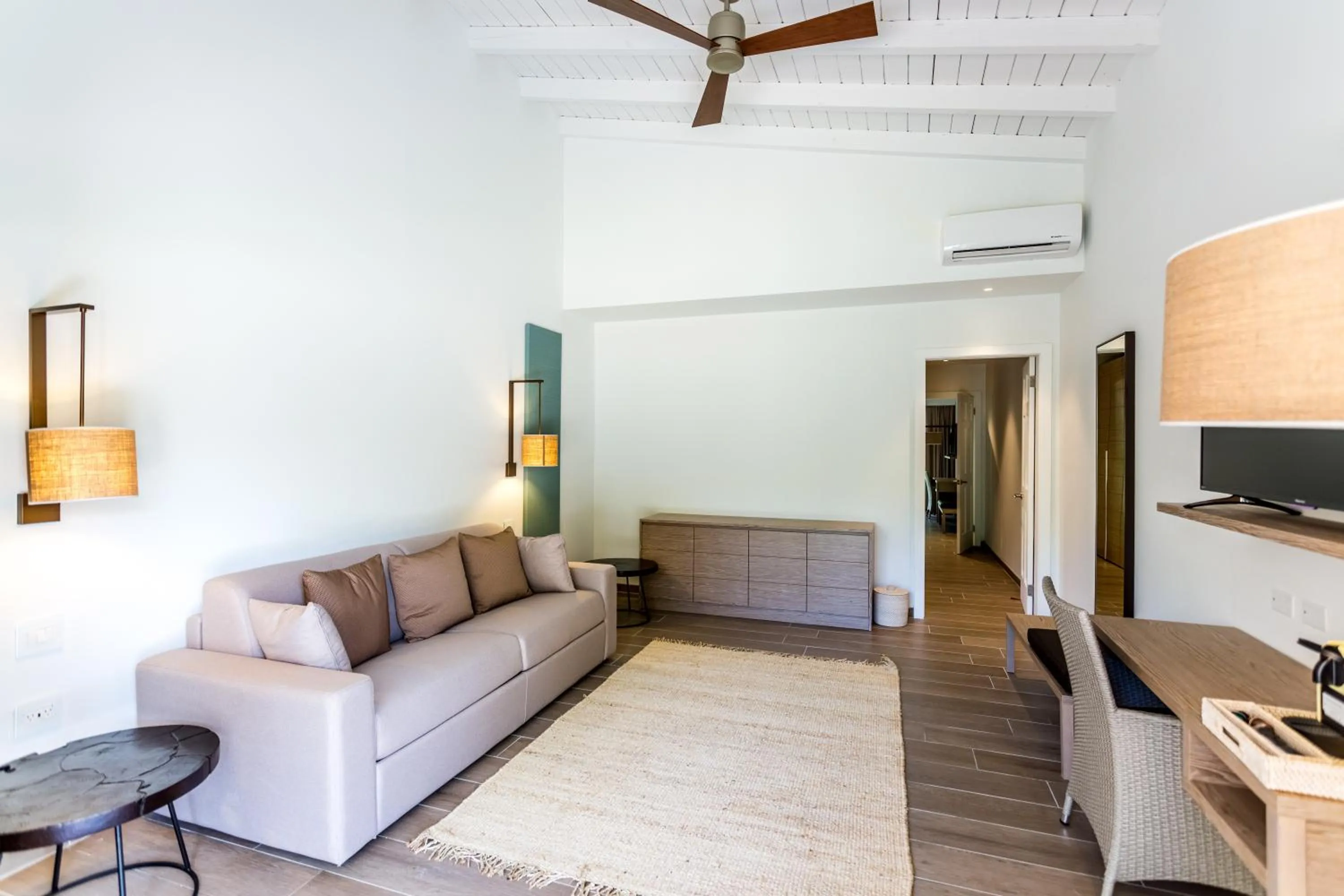 Living room in Wyndham Tortola BVI Lambert Beach Resort