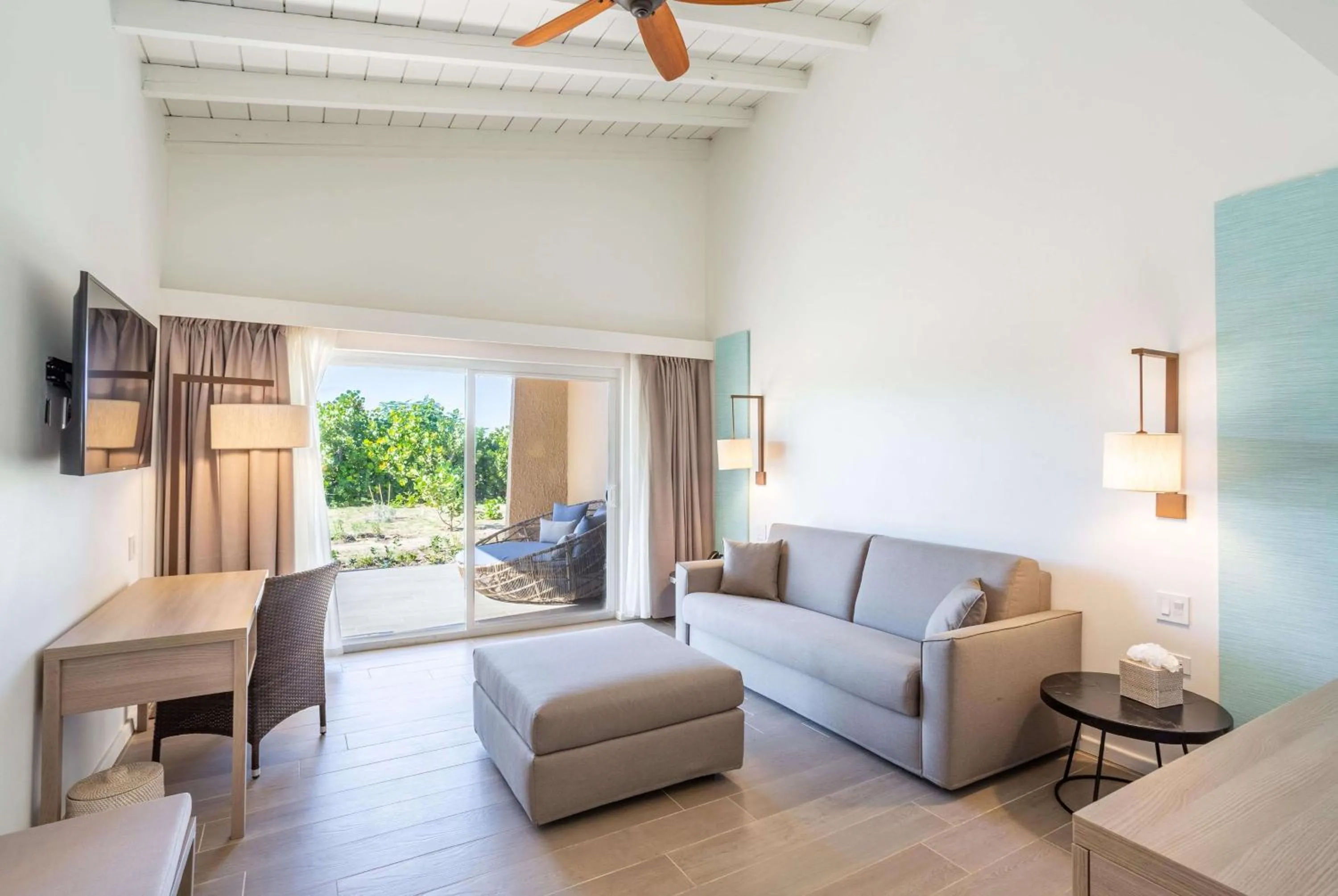 Living room in Wyndham Tortola BVI Lambert Beach Resort