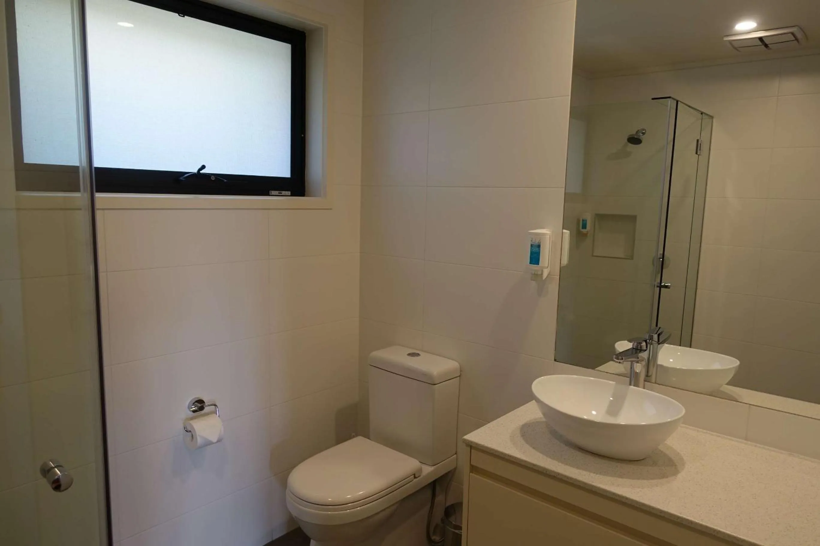 Bathroom in Beachfront Motel