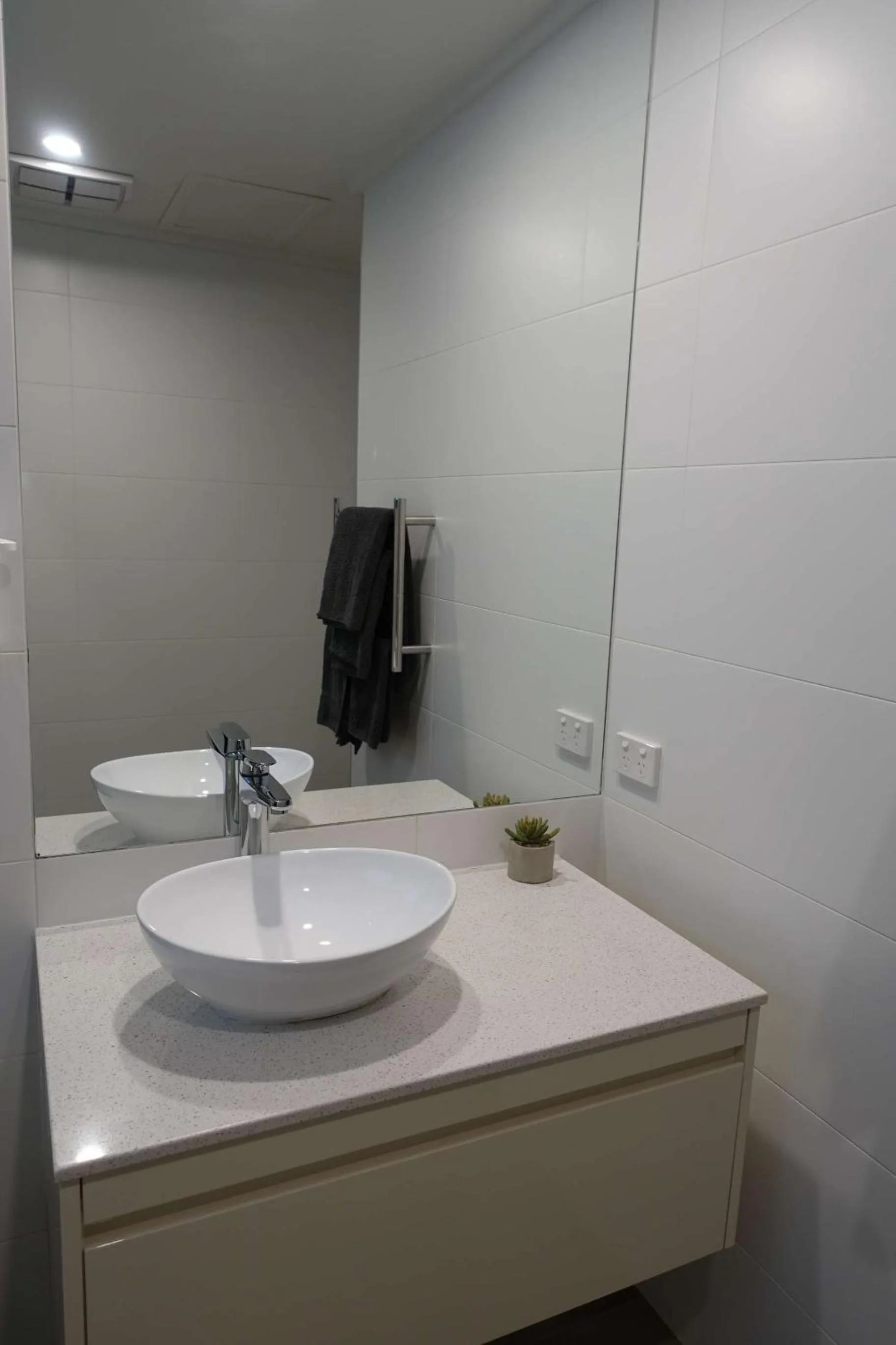 Bathroom in Beachfront Motel