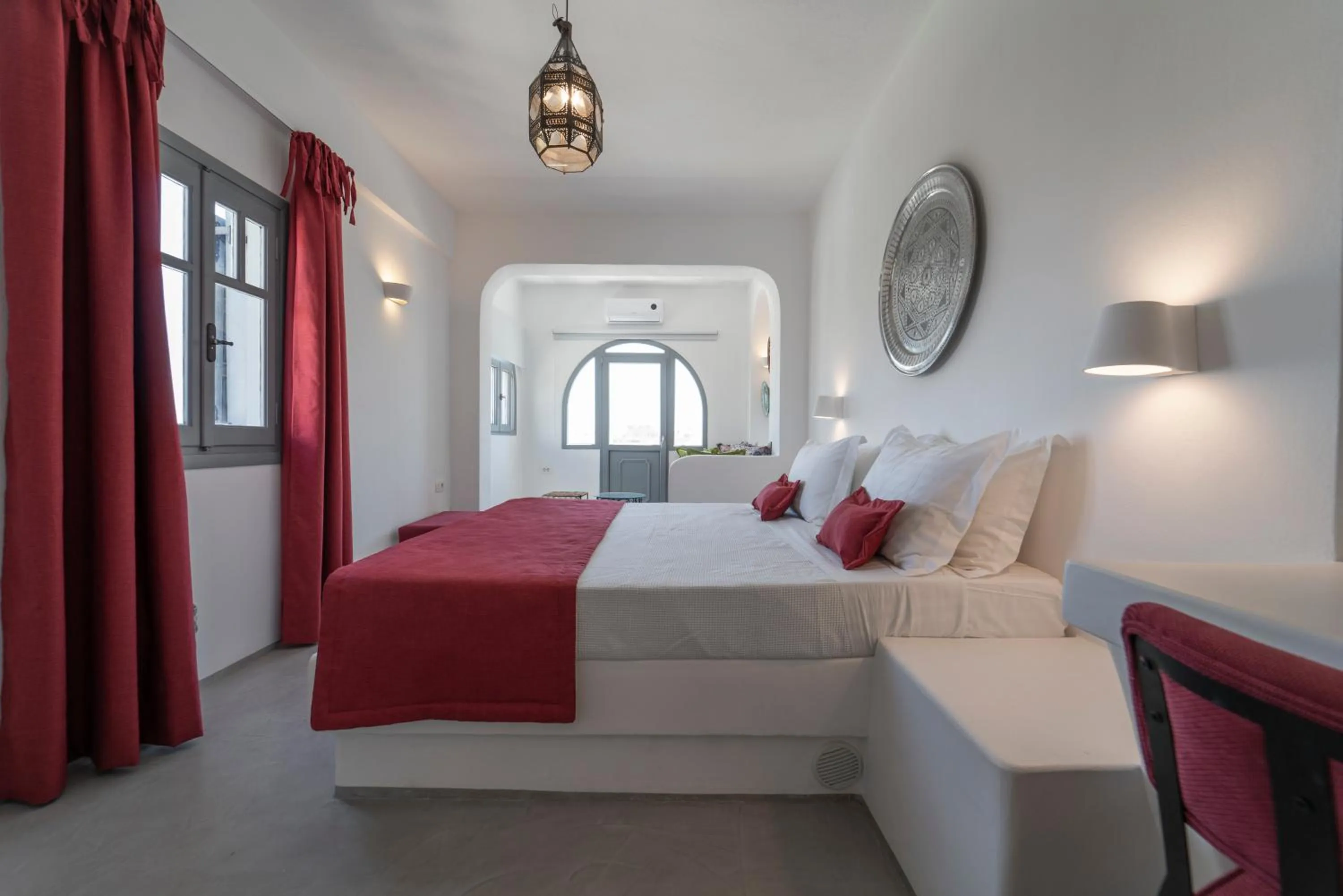 Bed in Black Coast Santorini