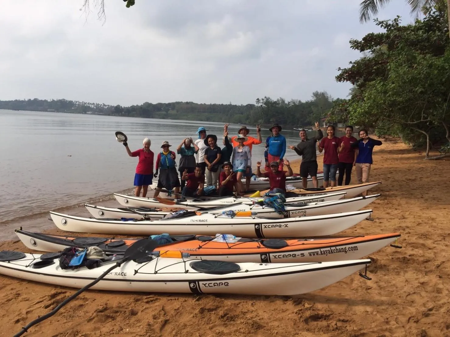 People in Koh Mak Buri Hut Natural Resort