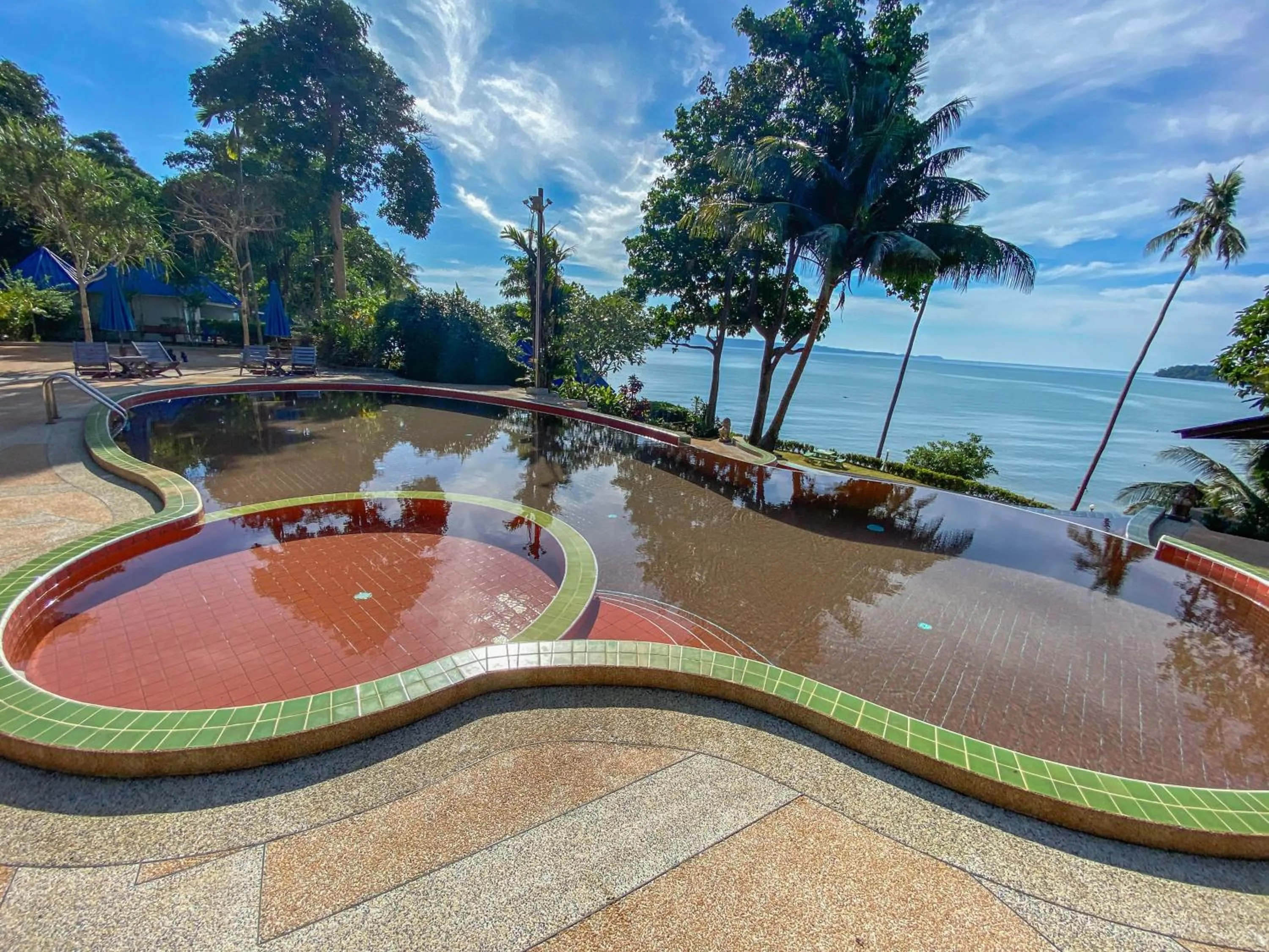 Swimming pool in Koh Mak Buri Hut Natural Resort