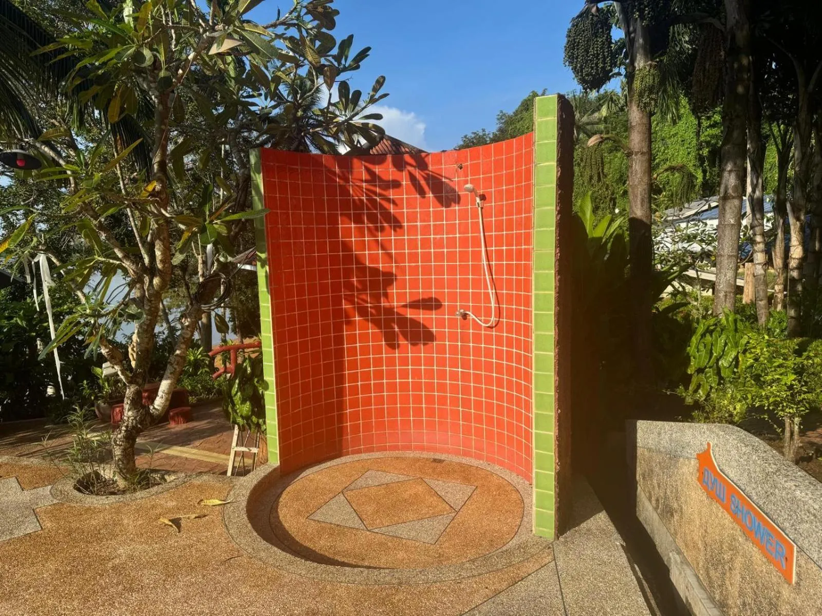 Shower in Koh Mak Buri Hut Natural Resort