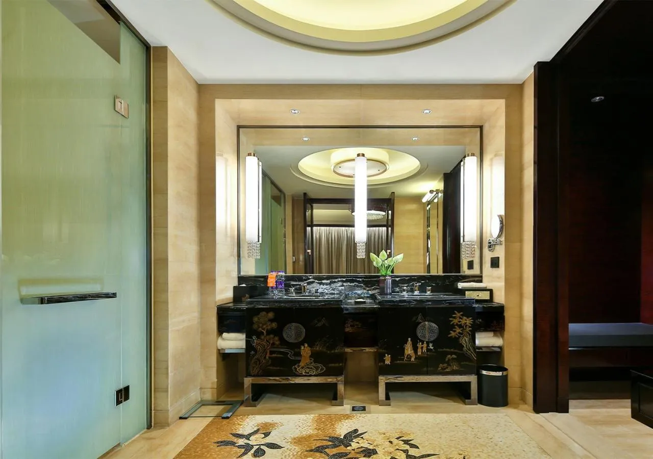 Bathroom in Crowne Plaza Chengdu Panda Garden by IHG