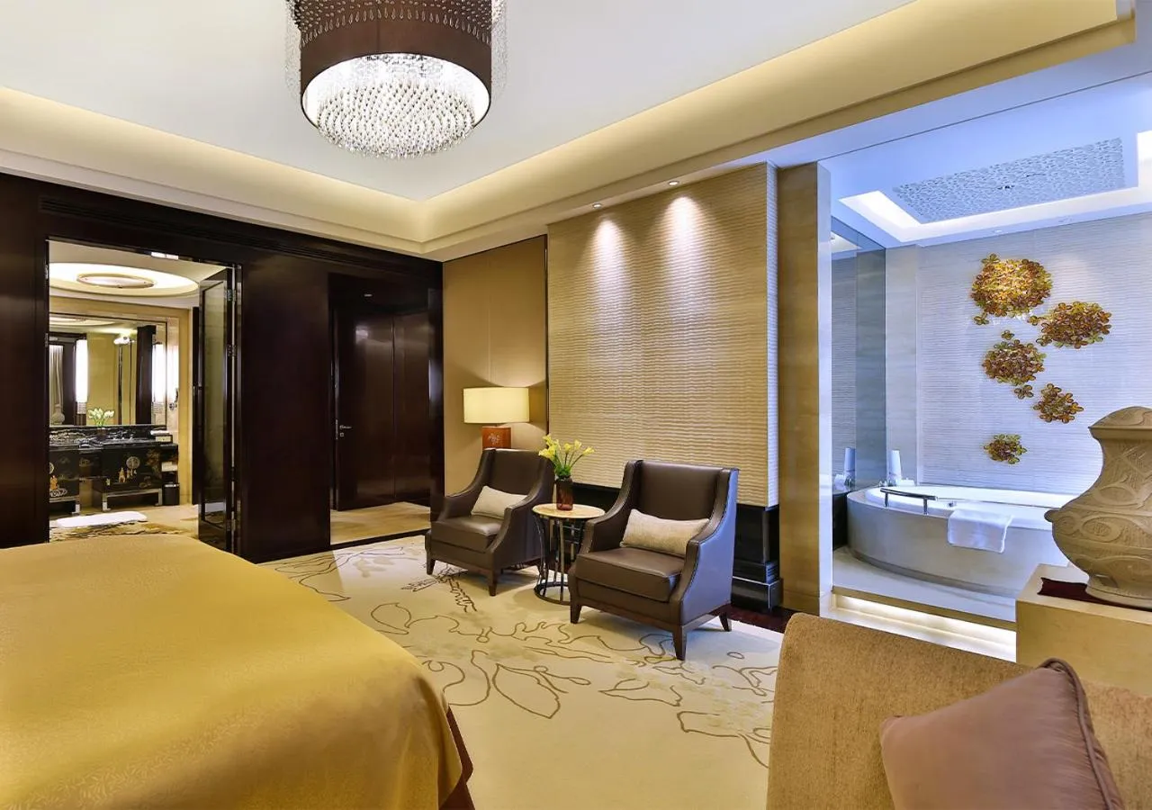 Seating area in Crowne Plaza Chengdu Panda Garden by IHG