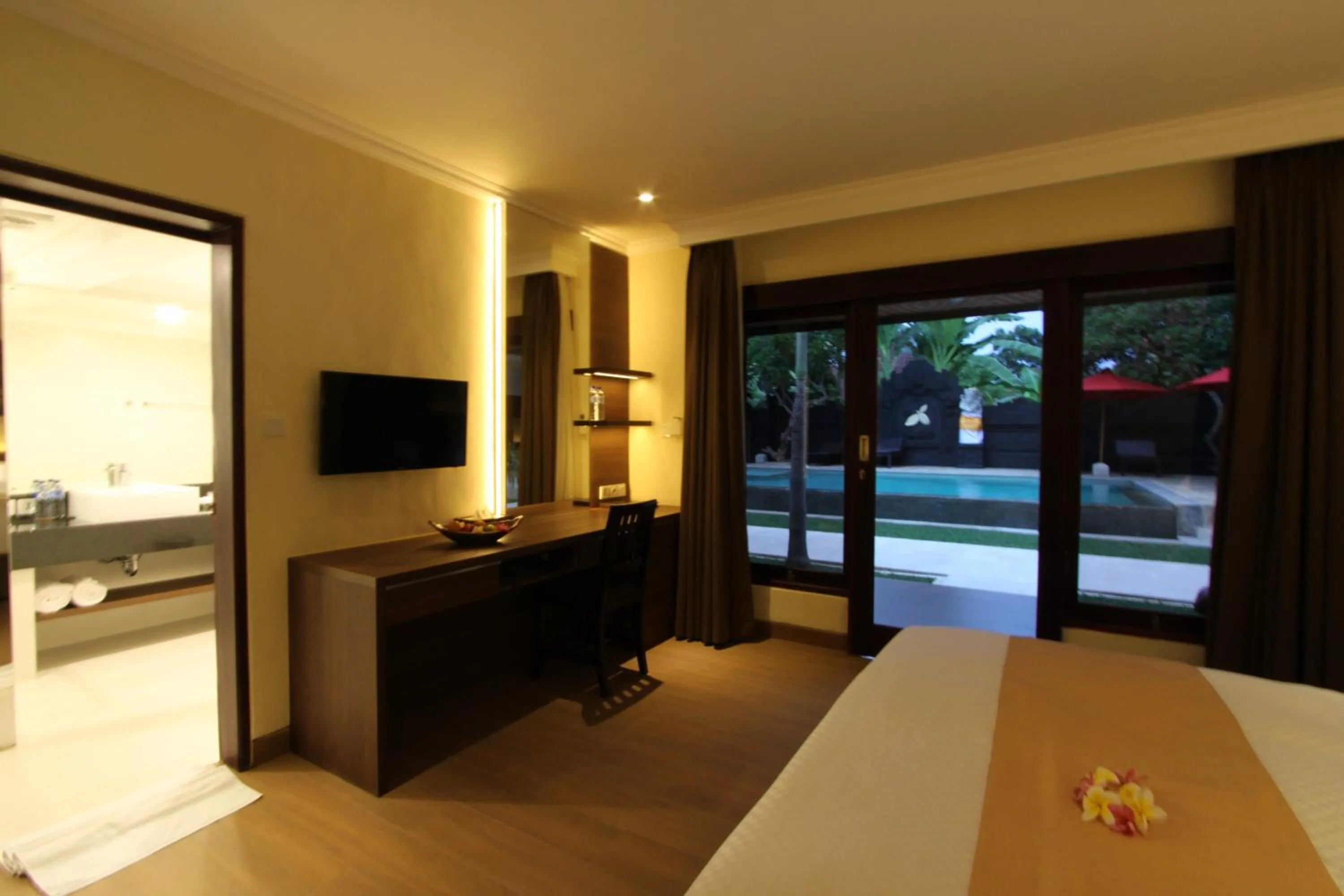 Bed in Hotel Melamun