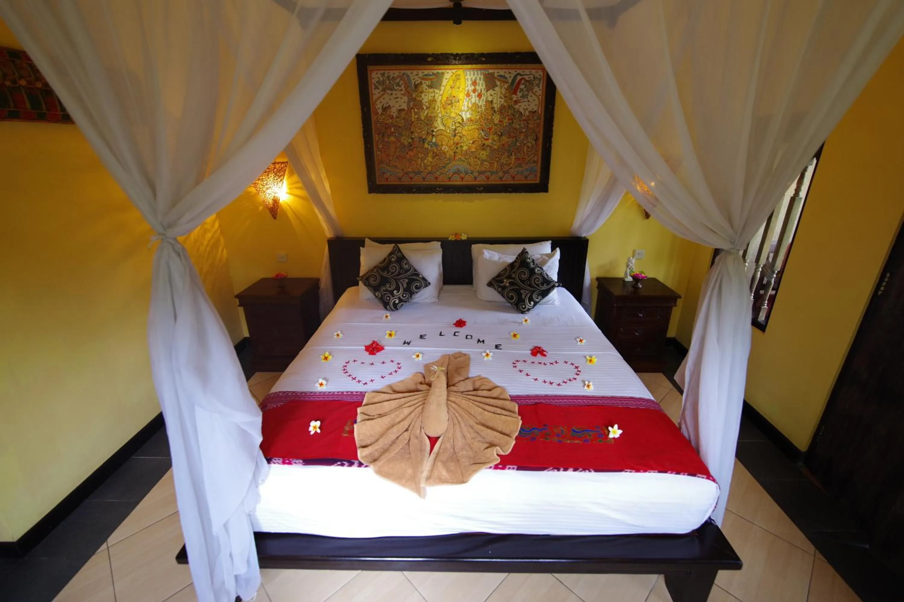 Bedroom, Bed in Tirta Sari Bungalow