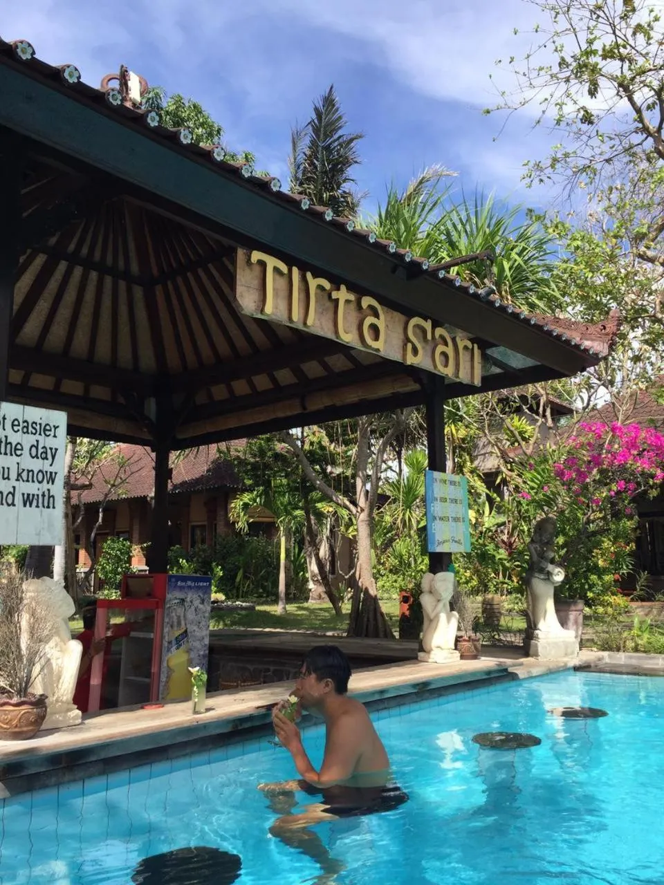 Staff in Tirta Sari Bungalow