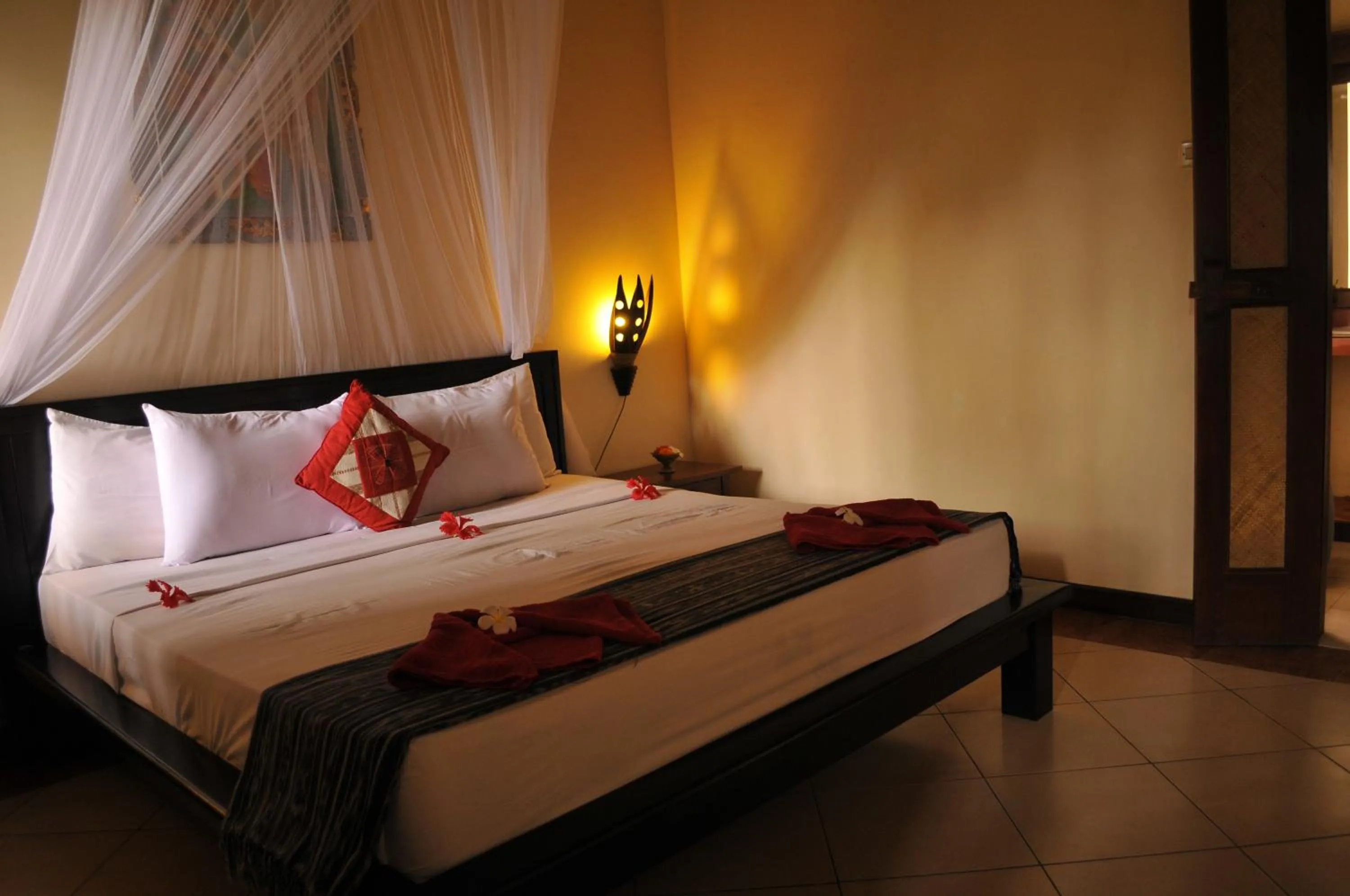 Bedroom, Bed in Tirta Sari Bungalow