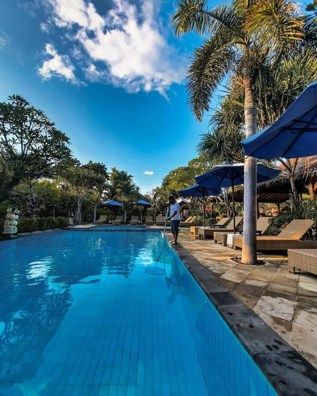 Swimming pool in Tirta Sari Bungalow