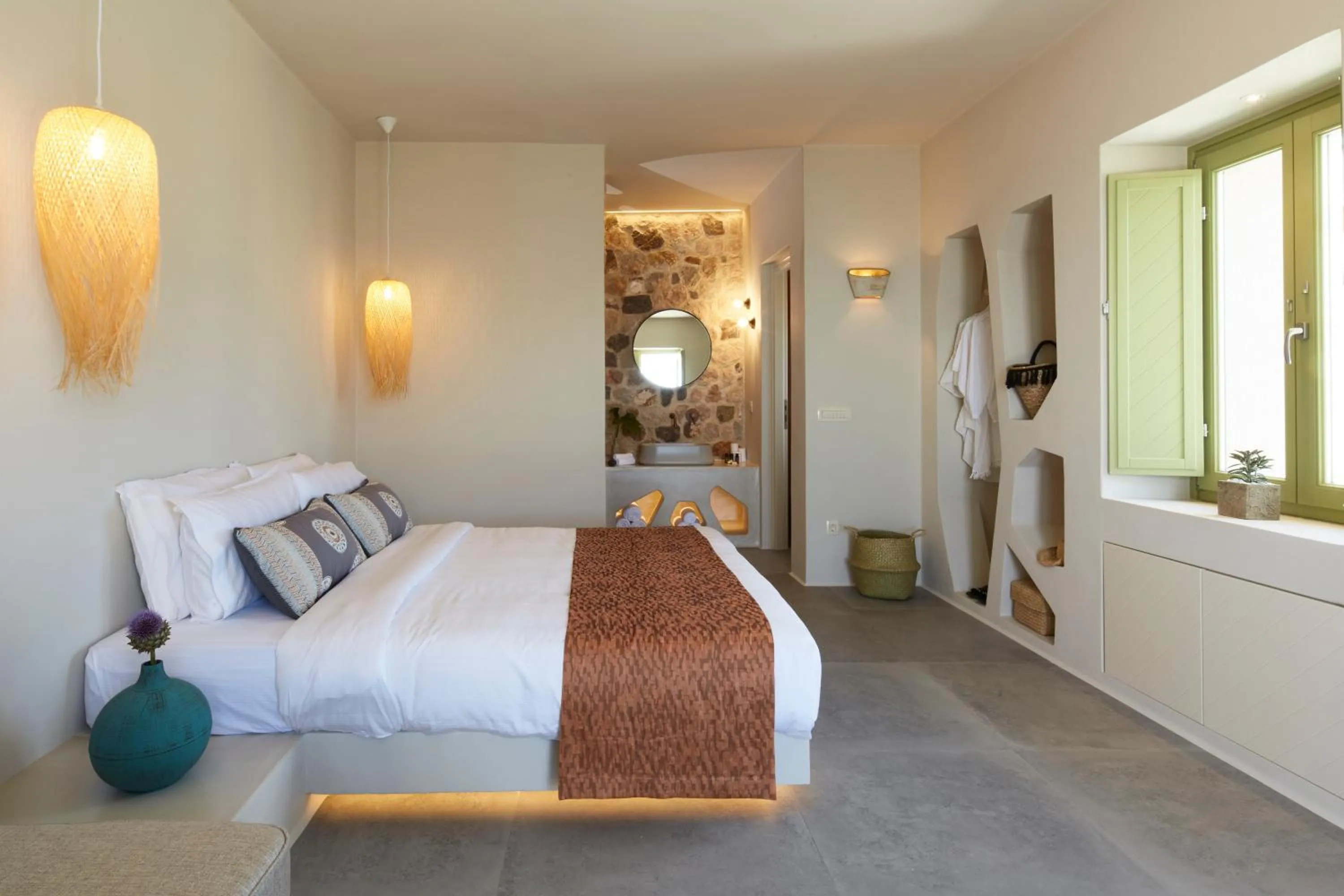 Bedroom, Bed in Aeon Suites - Adults Only