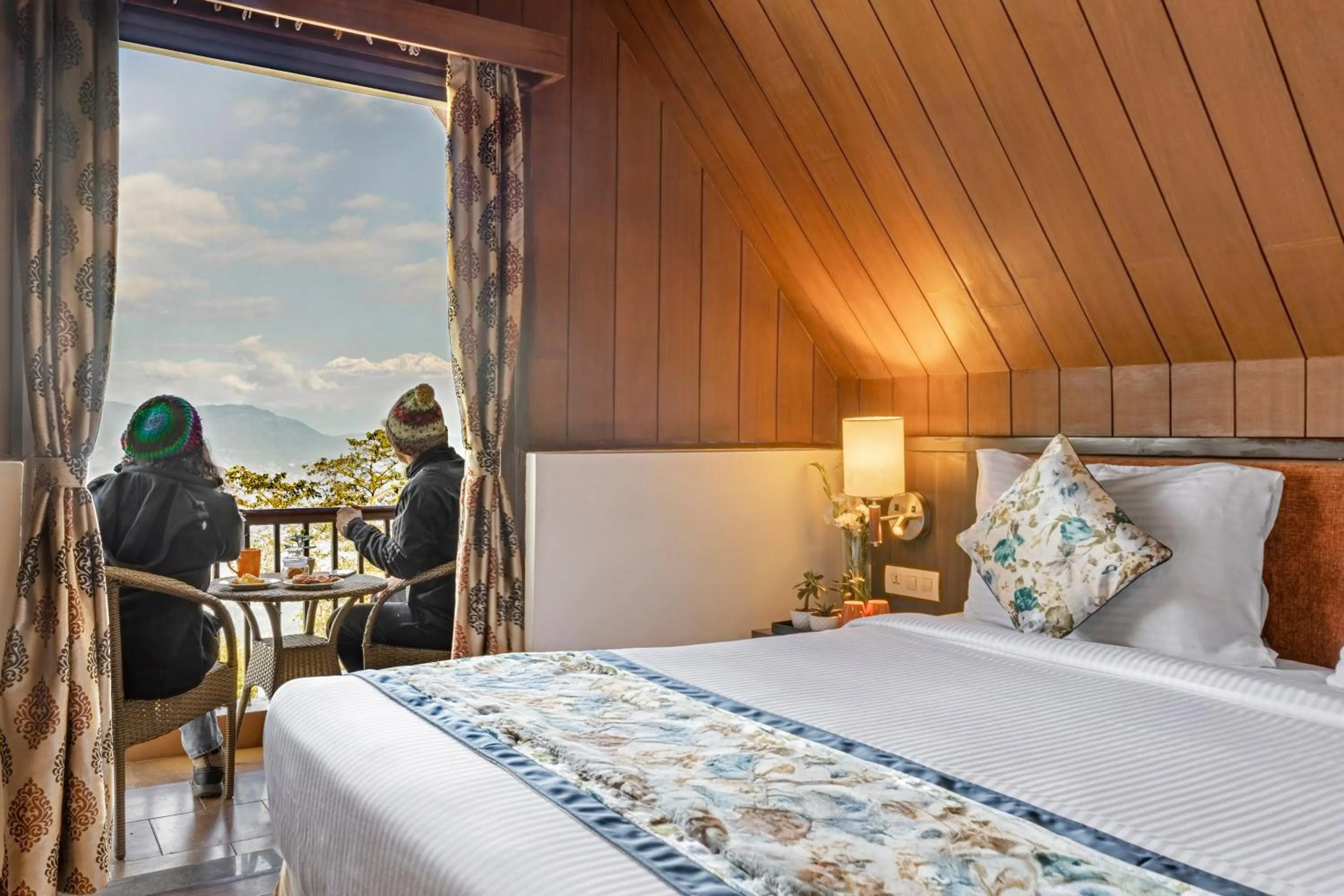 View (from property/room), Bed in Sterling Darjeeling