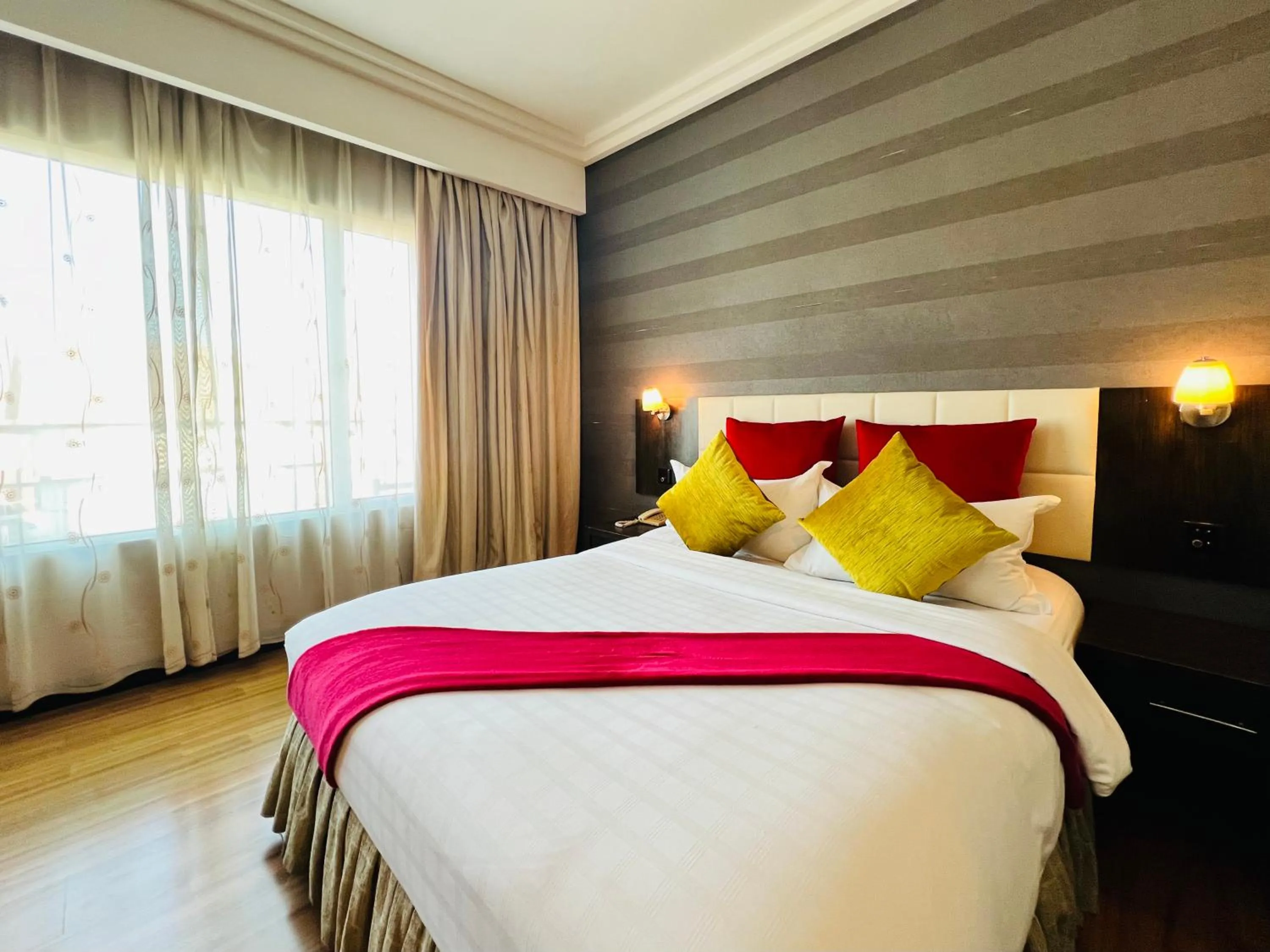 Bed in The Mark's Lodge