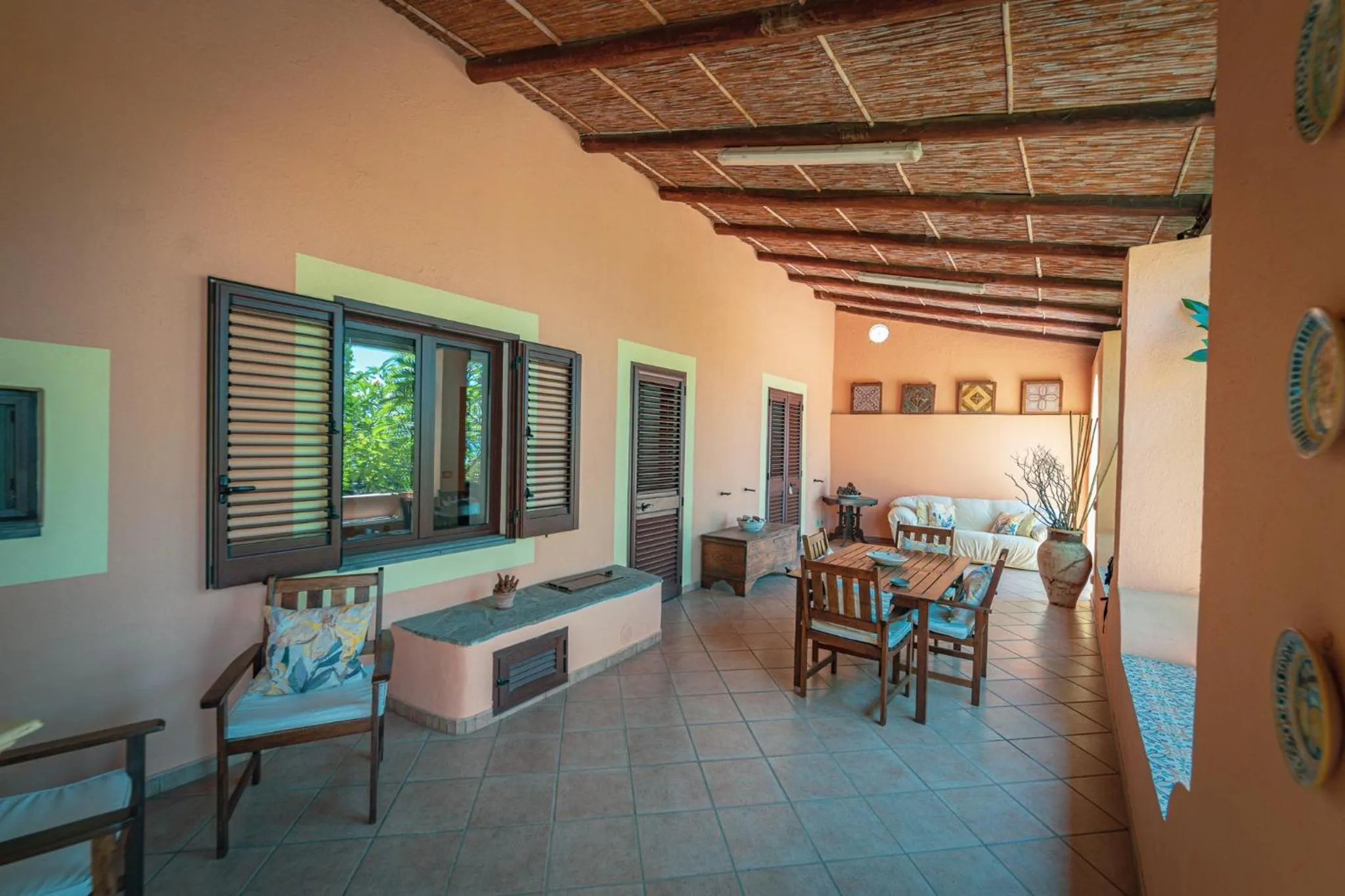 Patio in Resort Al Belvedere Salina