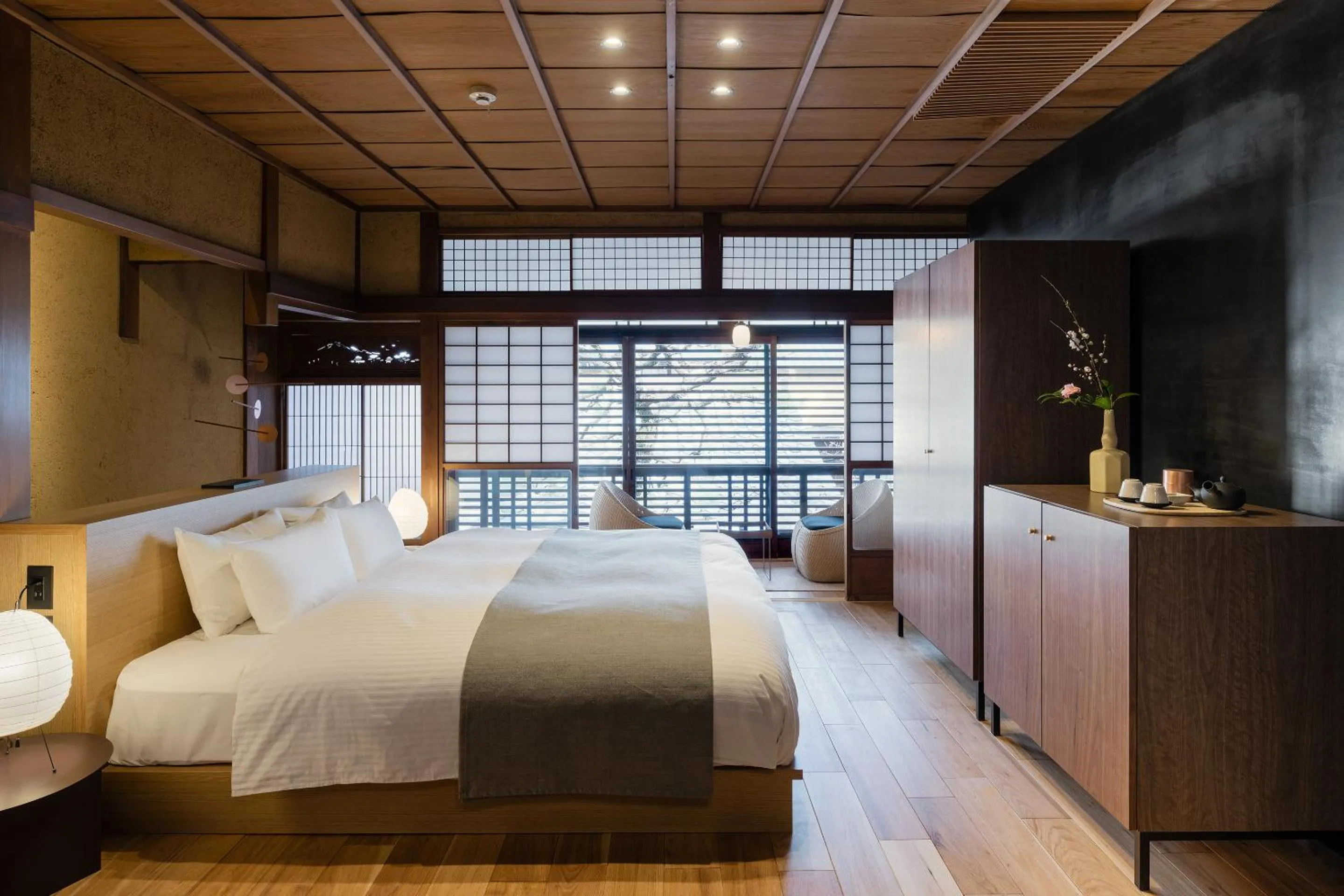 Bedroom, Bed in Nazuna Kyoto Gosho