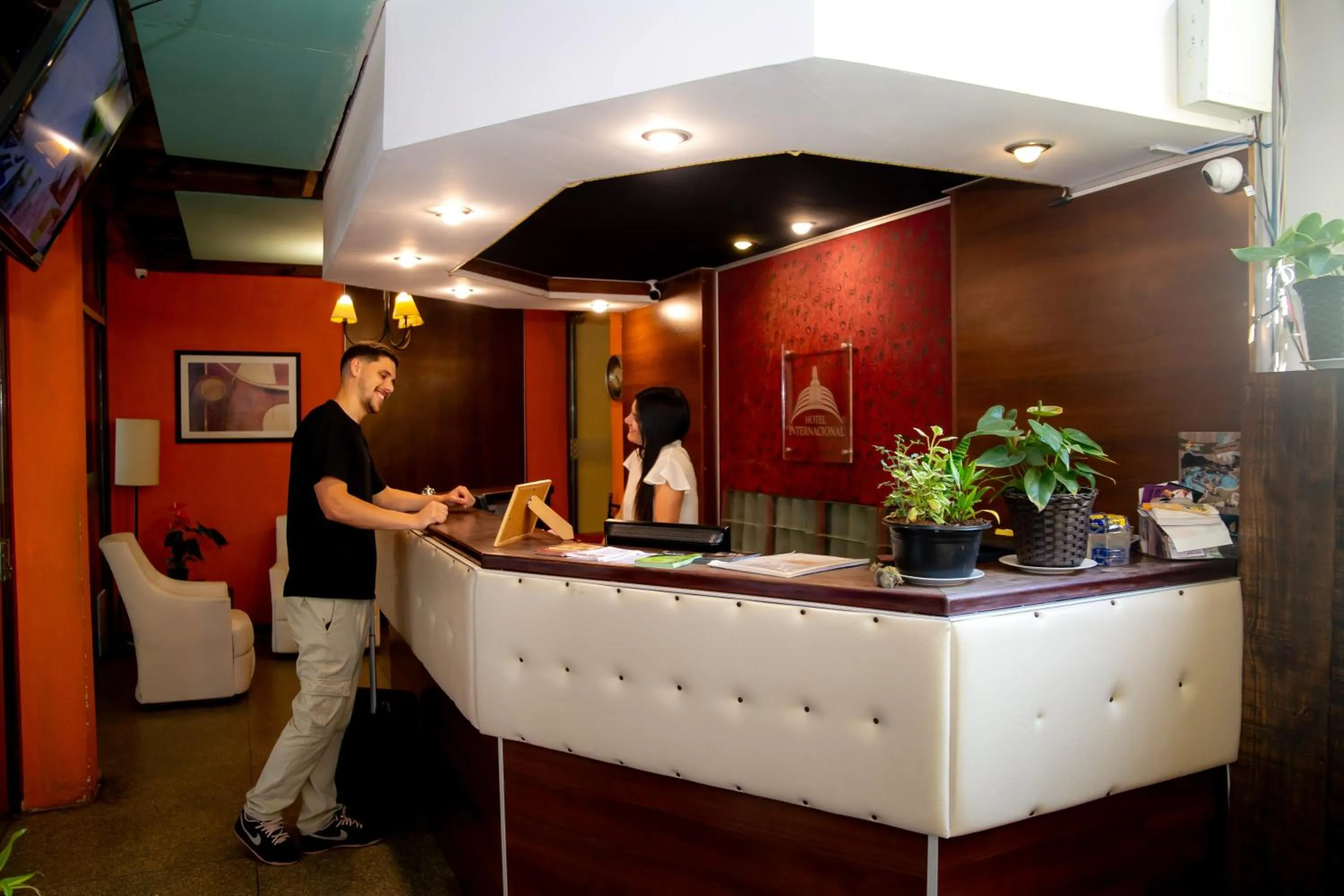 Lobby or reception in Hotel Internacional