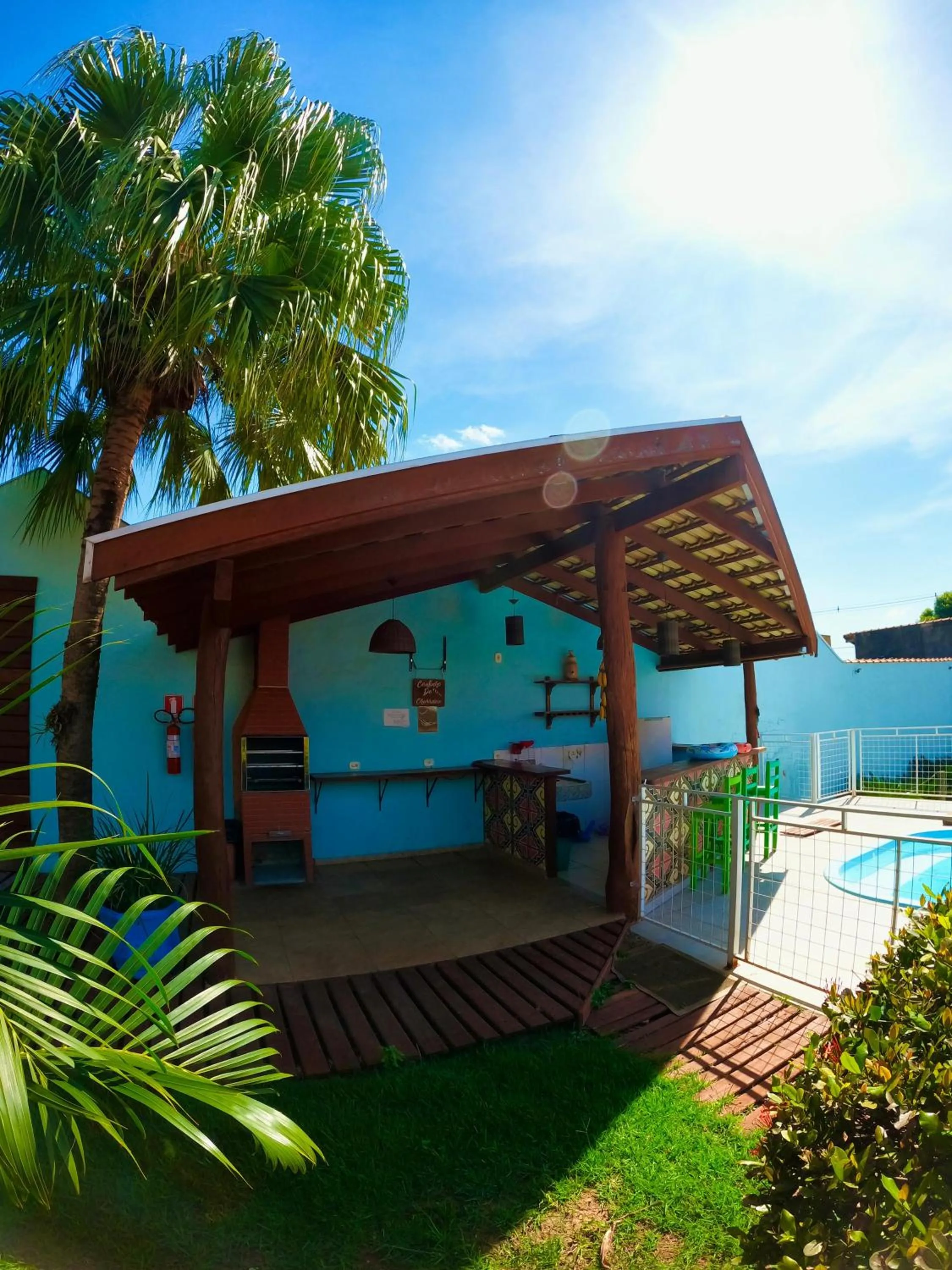 BBQ facilities in Pousada Muito Bonito