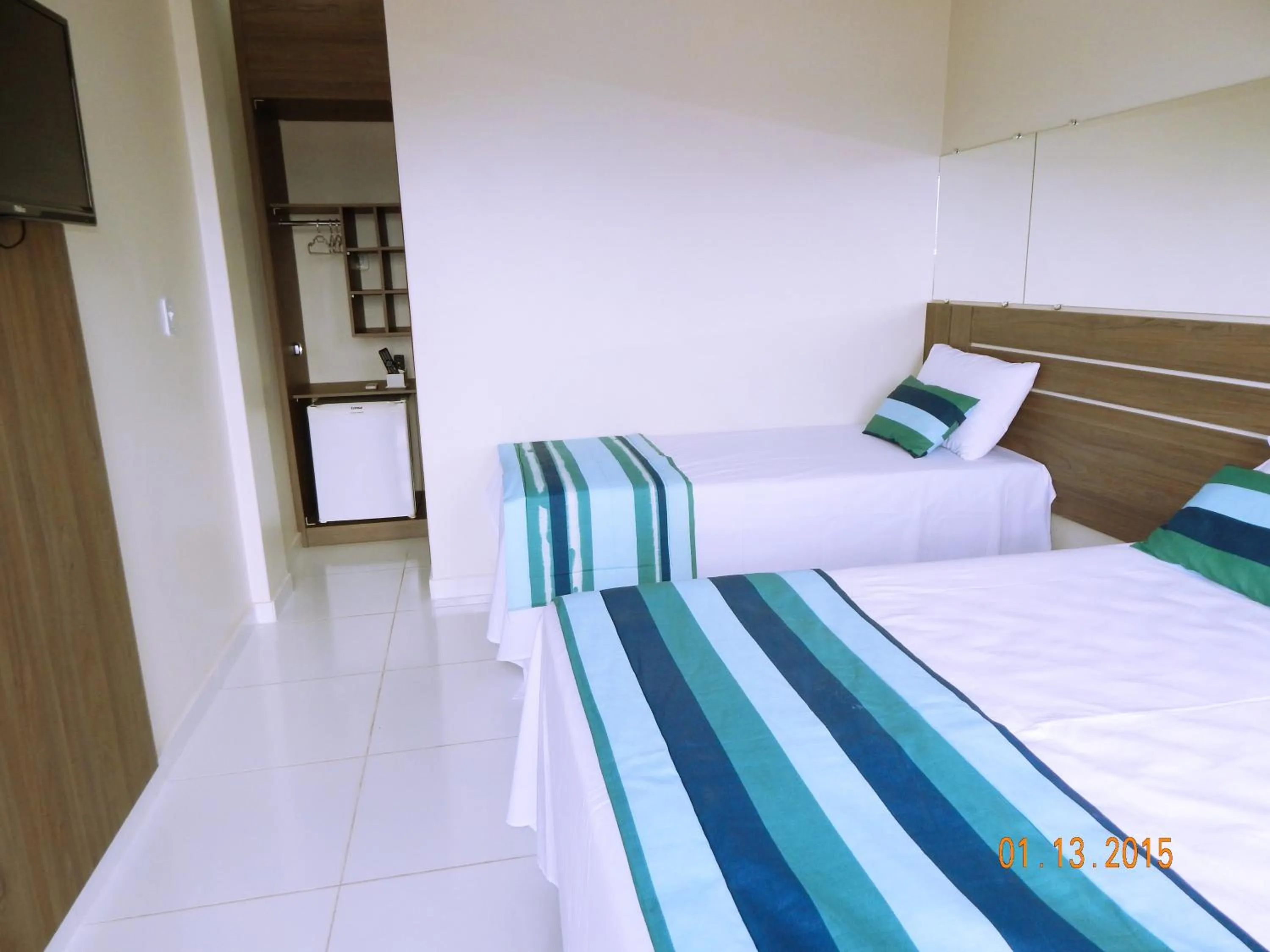 Bed in Pousada Muito Bonito