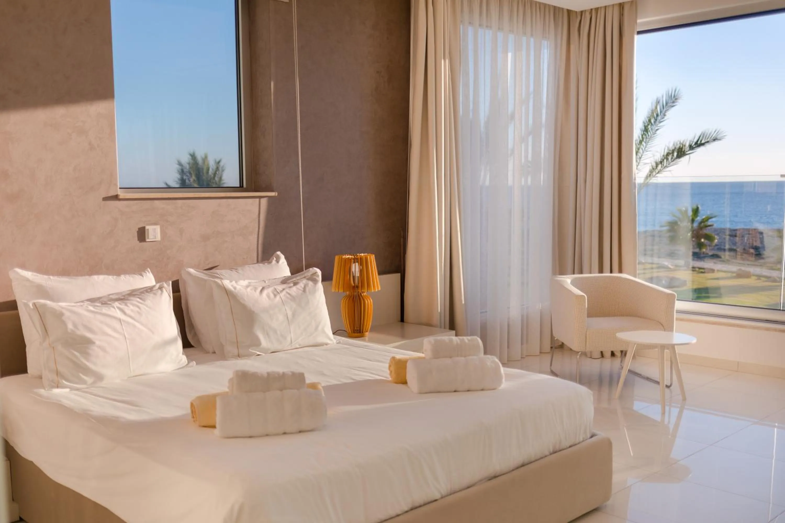 Bed in Vivo Mare Beachfront-Seaview Villas