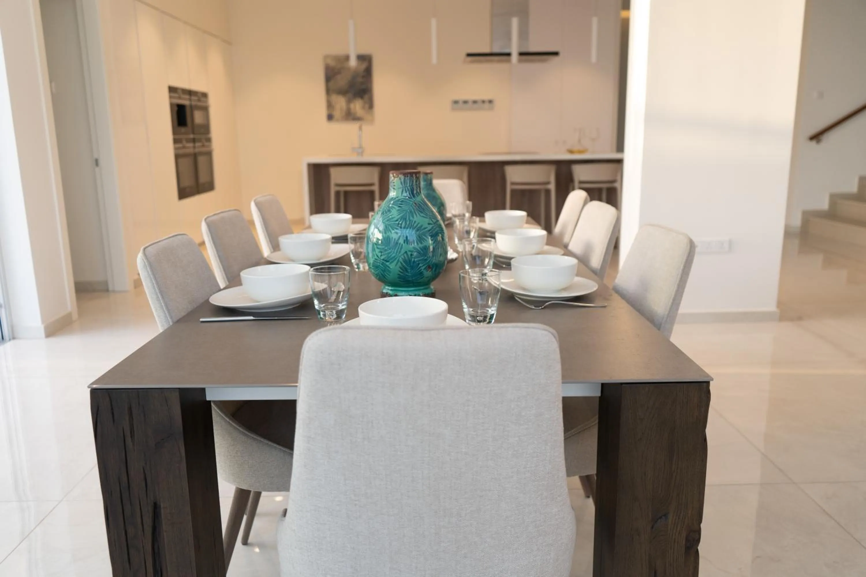 Dining area in Vivo Mare Beachfront-Seaview Villas