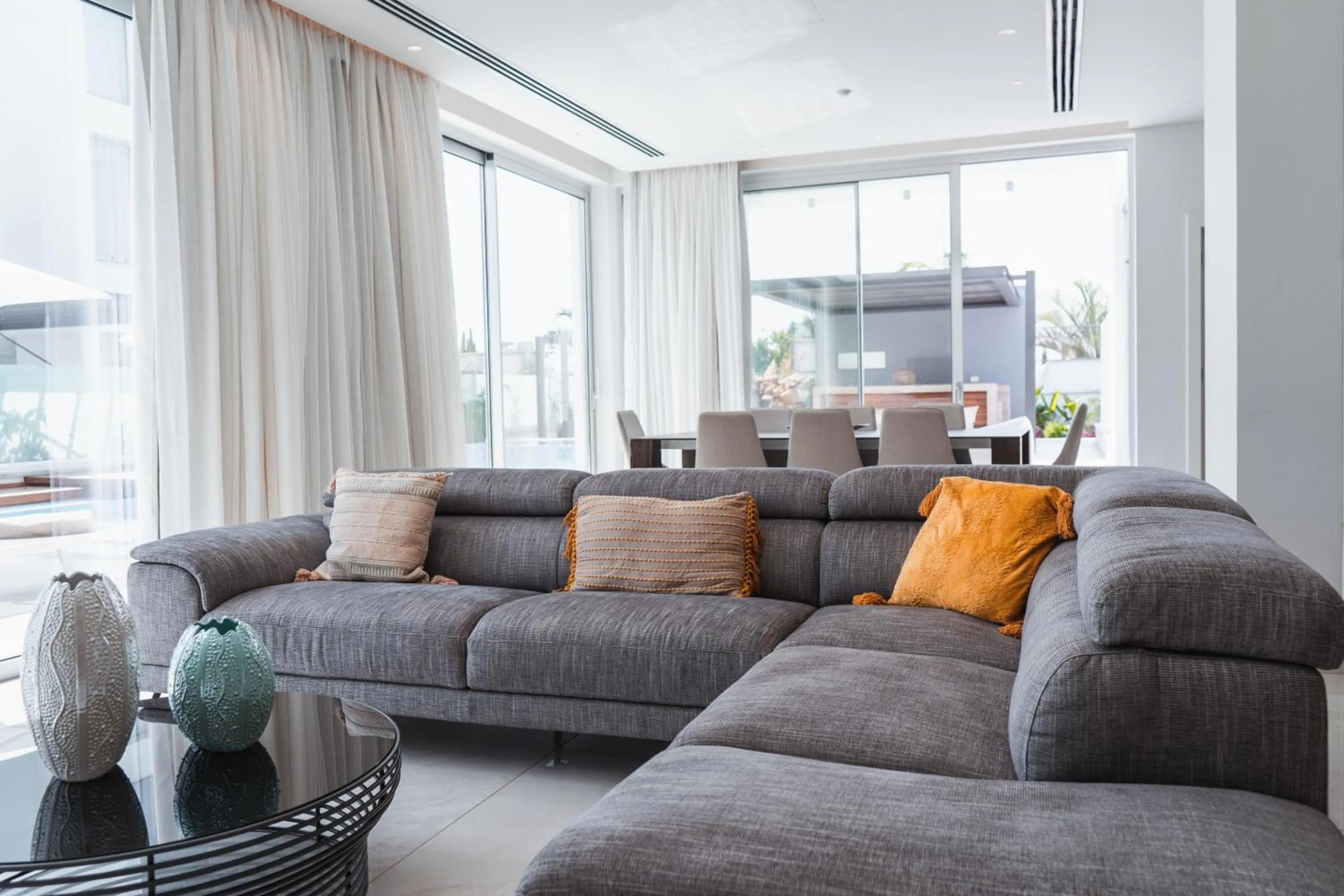 Seating area in Vivo Mare Beachfront-Seaview Villas