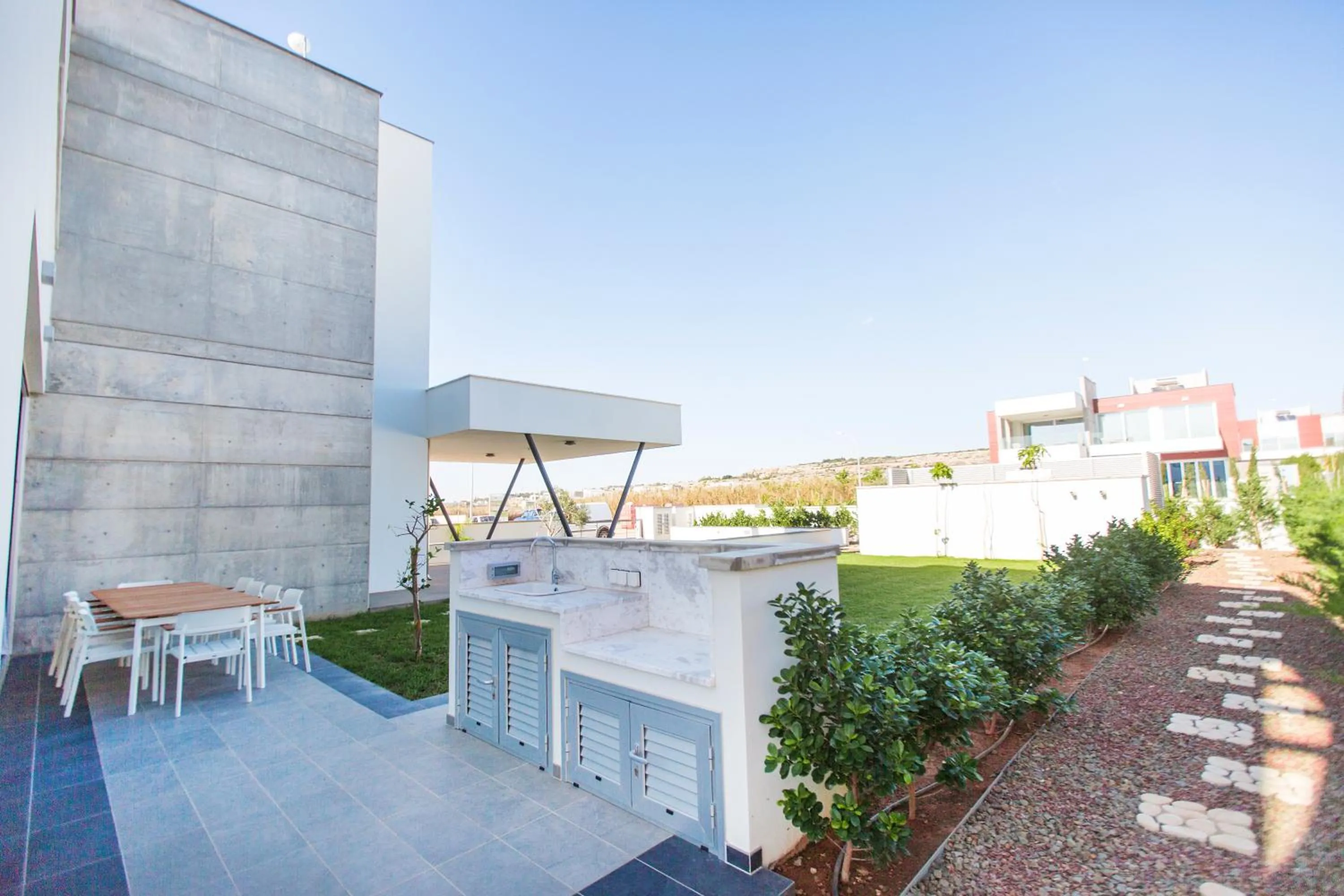 Patio in Vivo Mare Beachfront-Seaview Villas