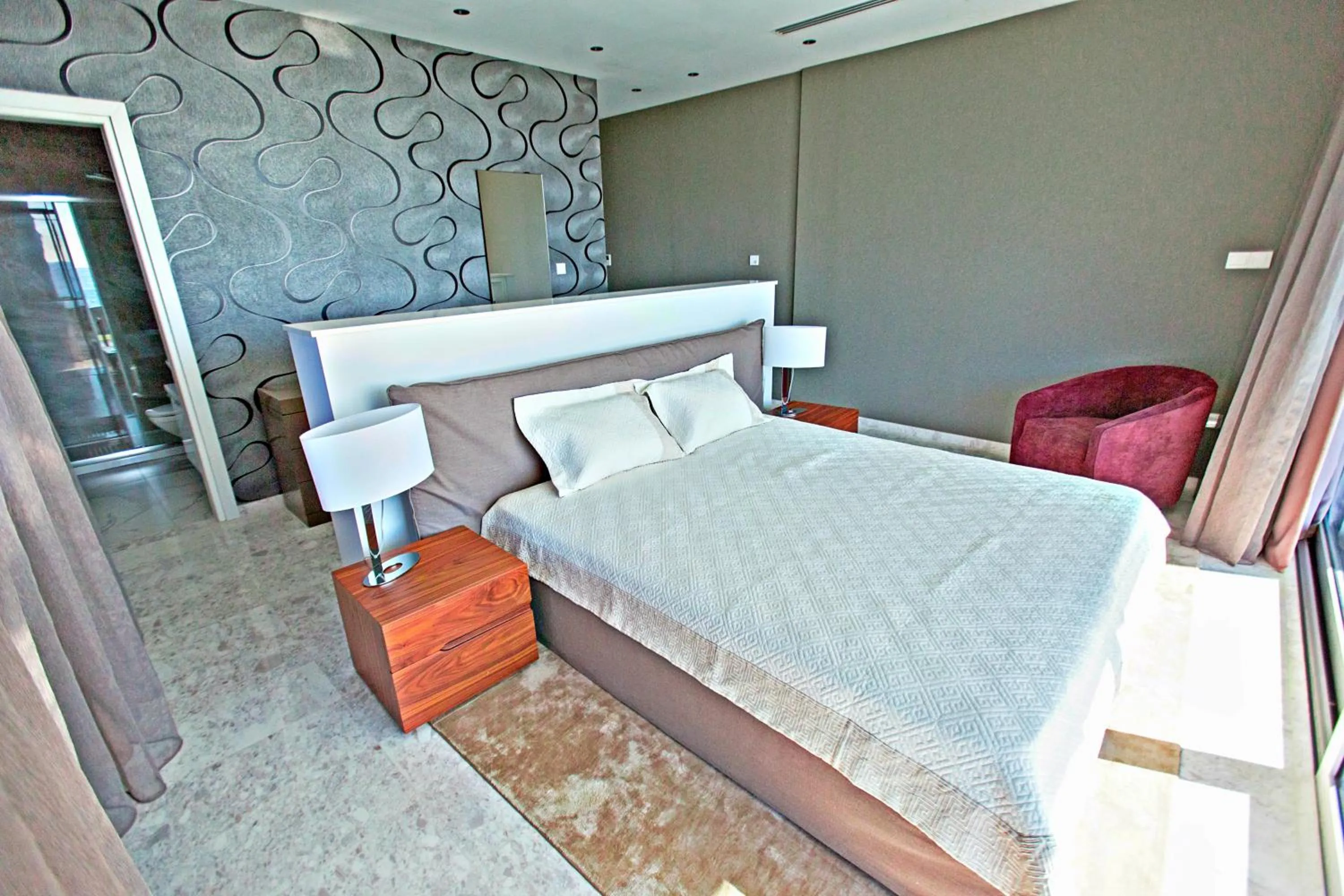 Bedroom, Bed in Vivo Mare Beachfront-Seaview Villas