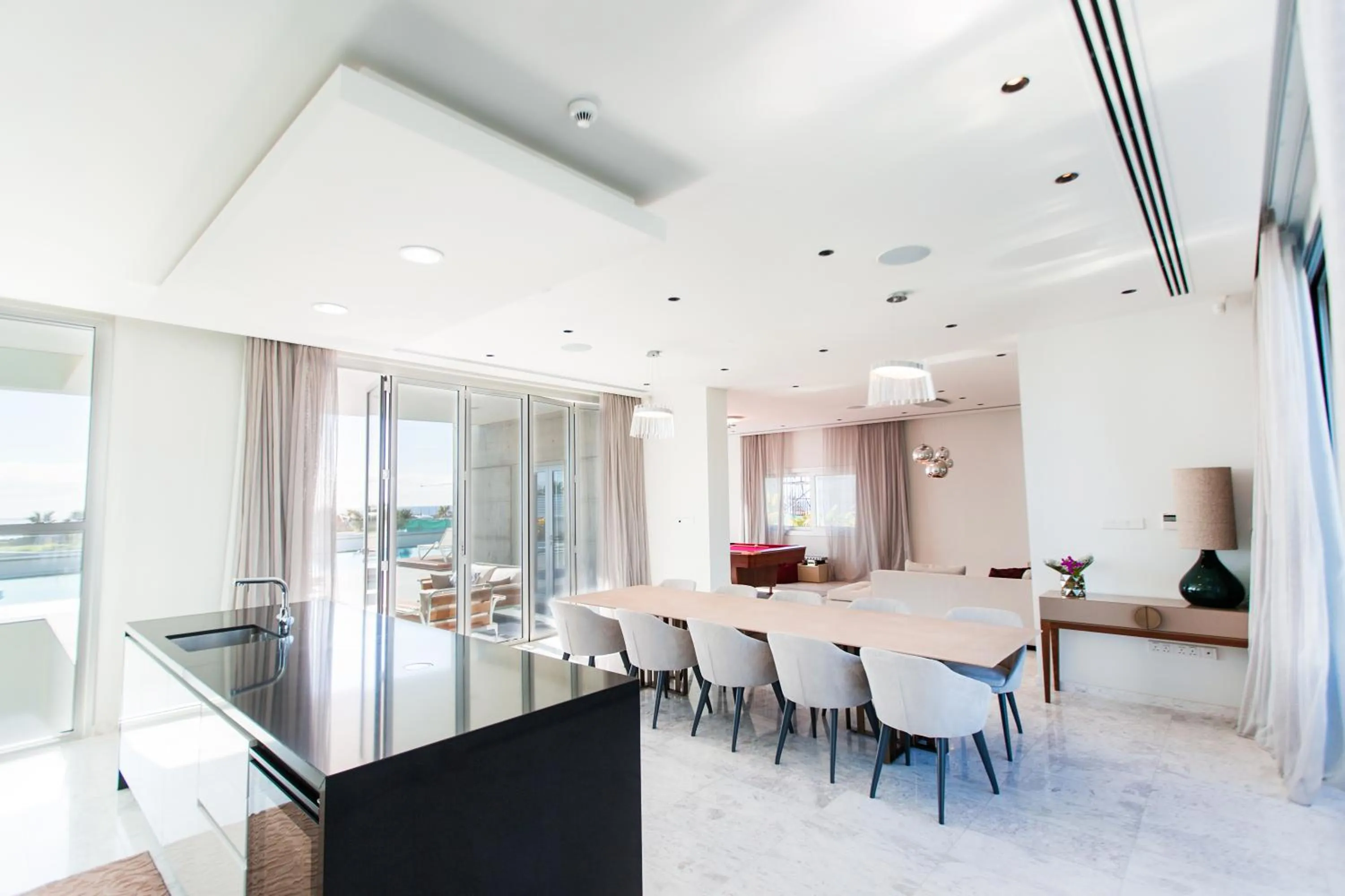 Seating area in Vivo Mare Beachfront-Seaview Villas