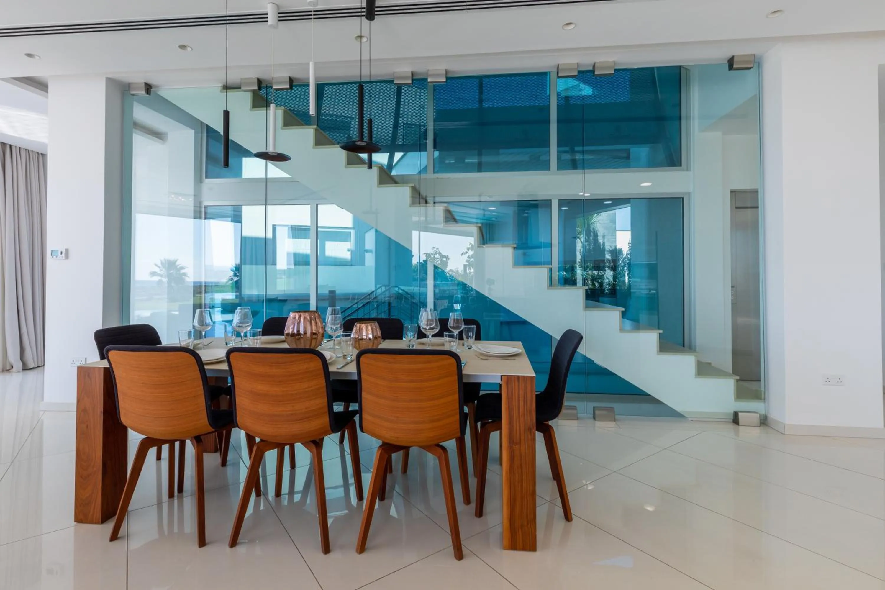 Dining area in Vivo Mare Beachfront-Seaview Villas