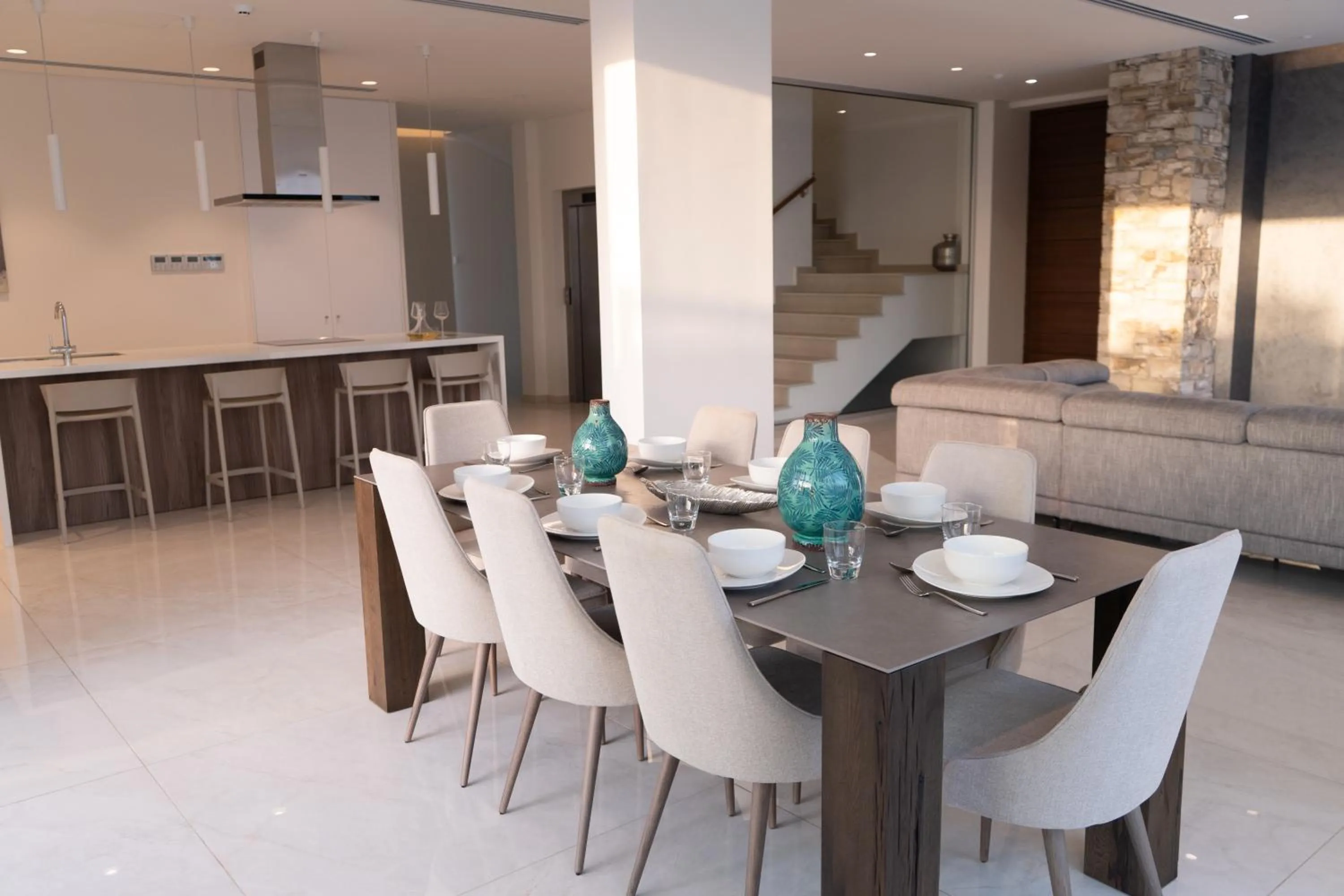 Kitchen or kitchenette in Vivo Mare Beachfront-Seaview Villas