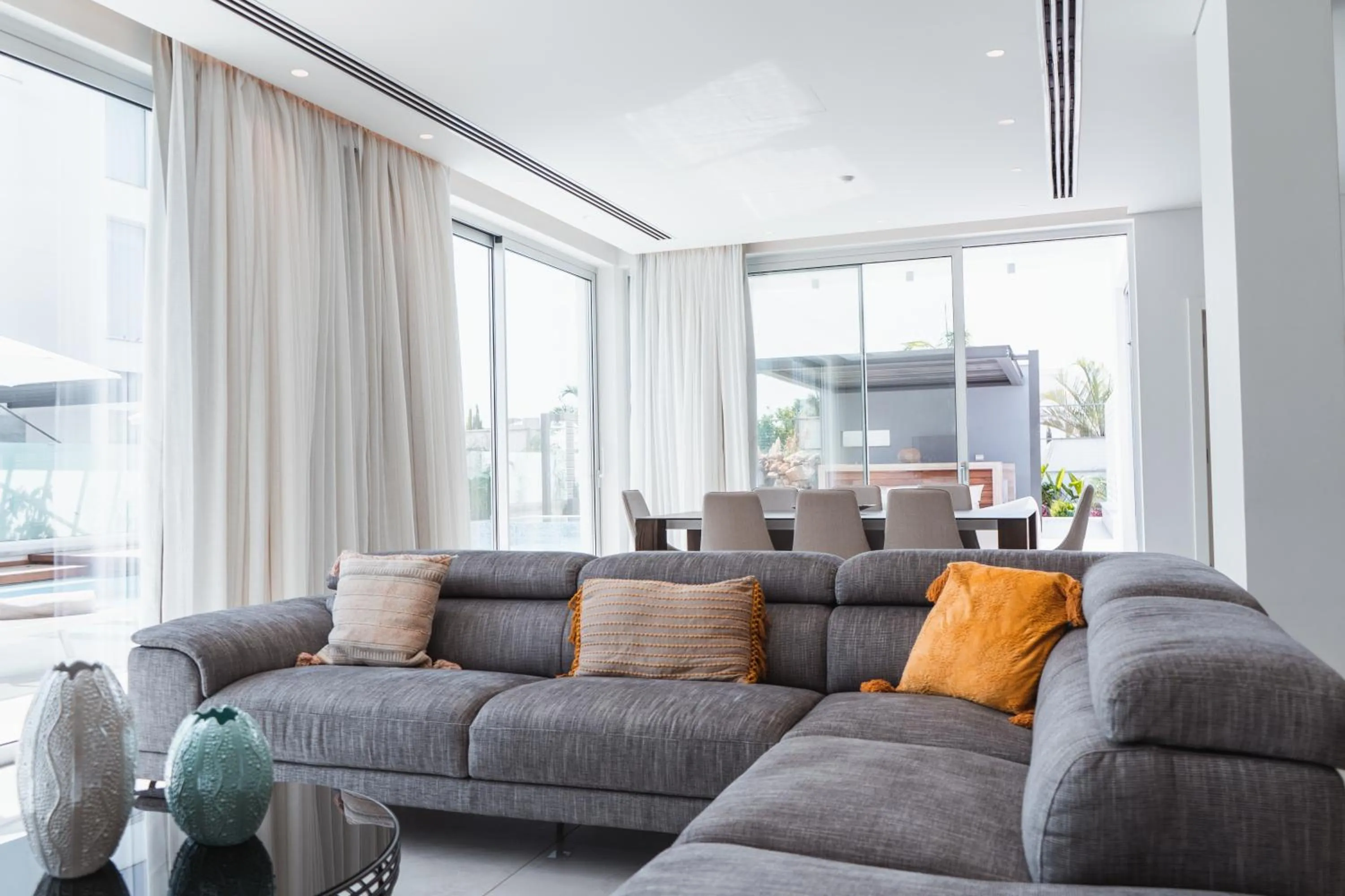Living room in Vivo Mare Beachfront-Seaview Villas