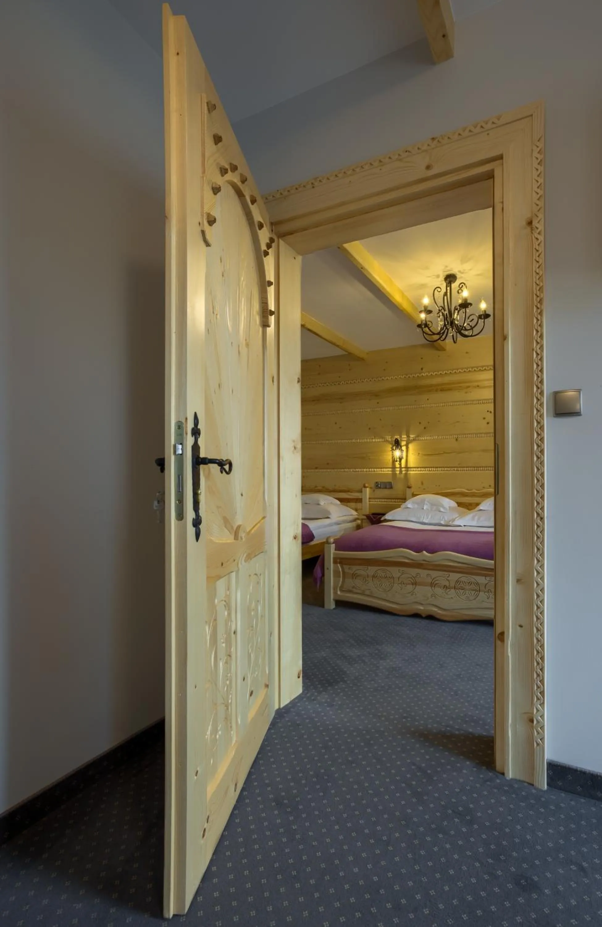 Bedroom, Bed in ECO Willa Grand Karpatia Ski&Wellness