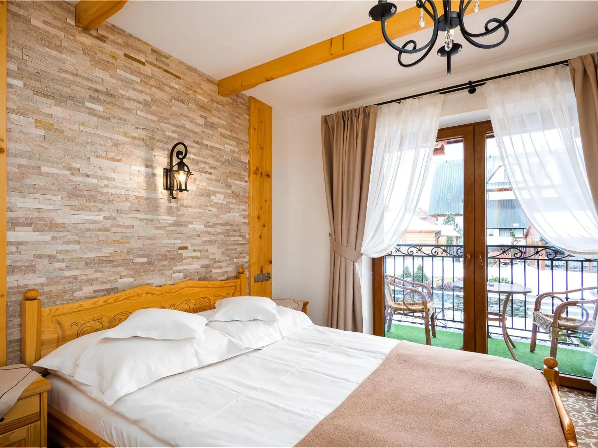 Bed in ECO Willa Grand Karpatia Ski&Wellness