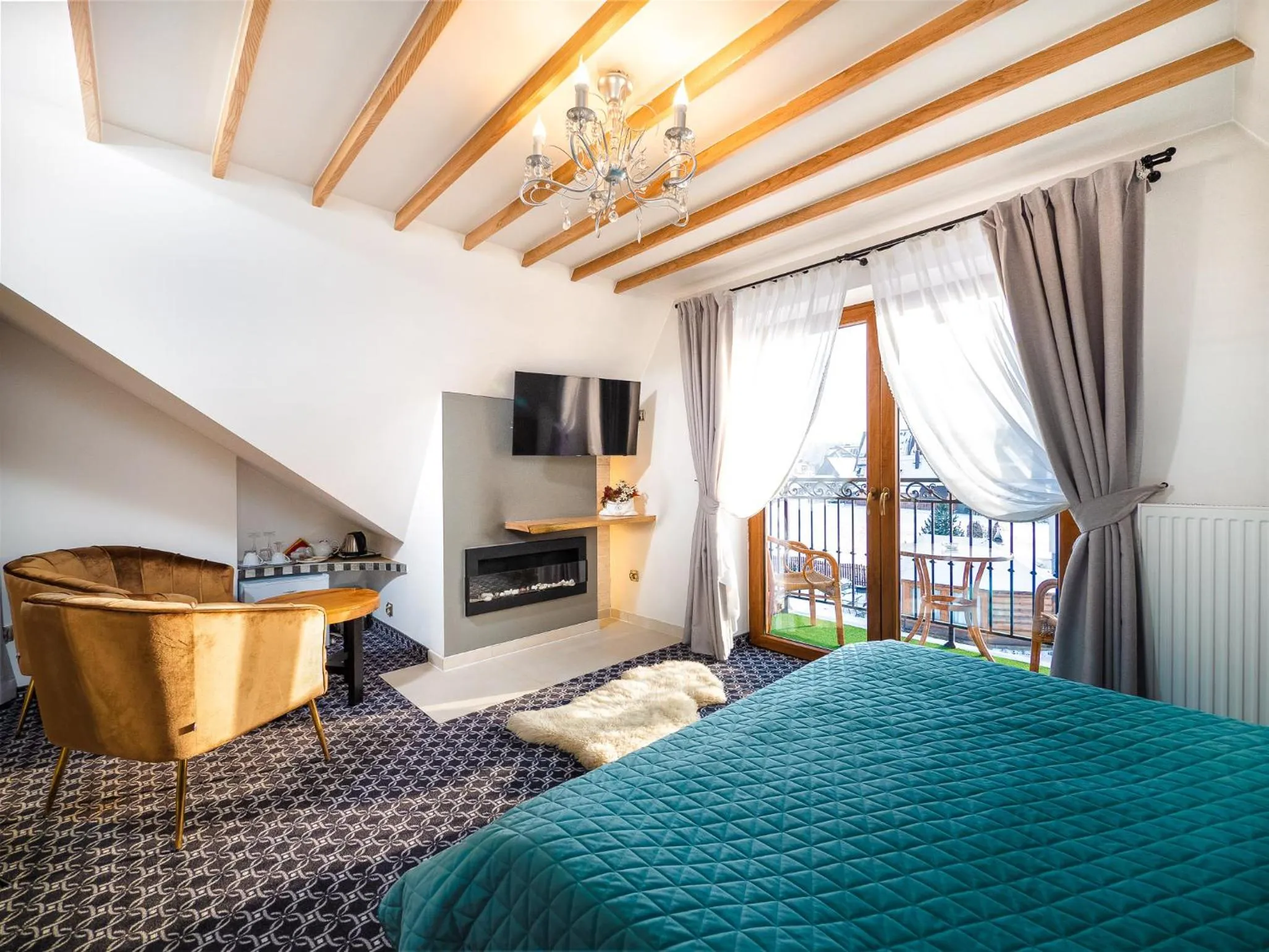 Bed in ECO Willa Grand Karpatia Ski&Wellness