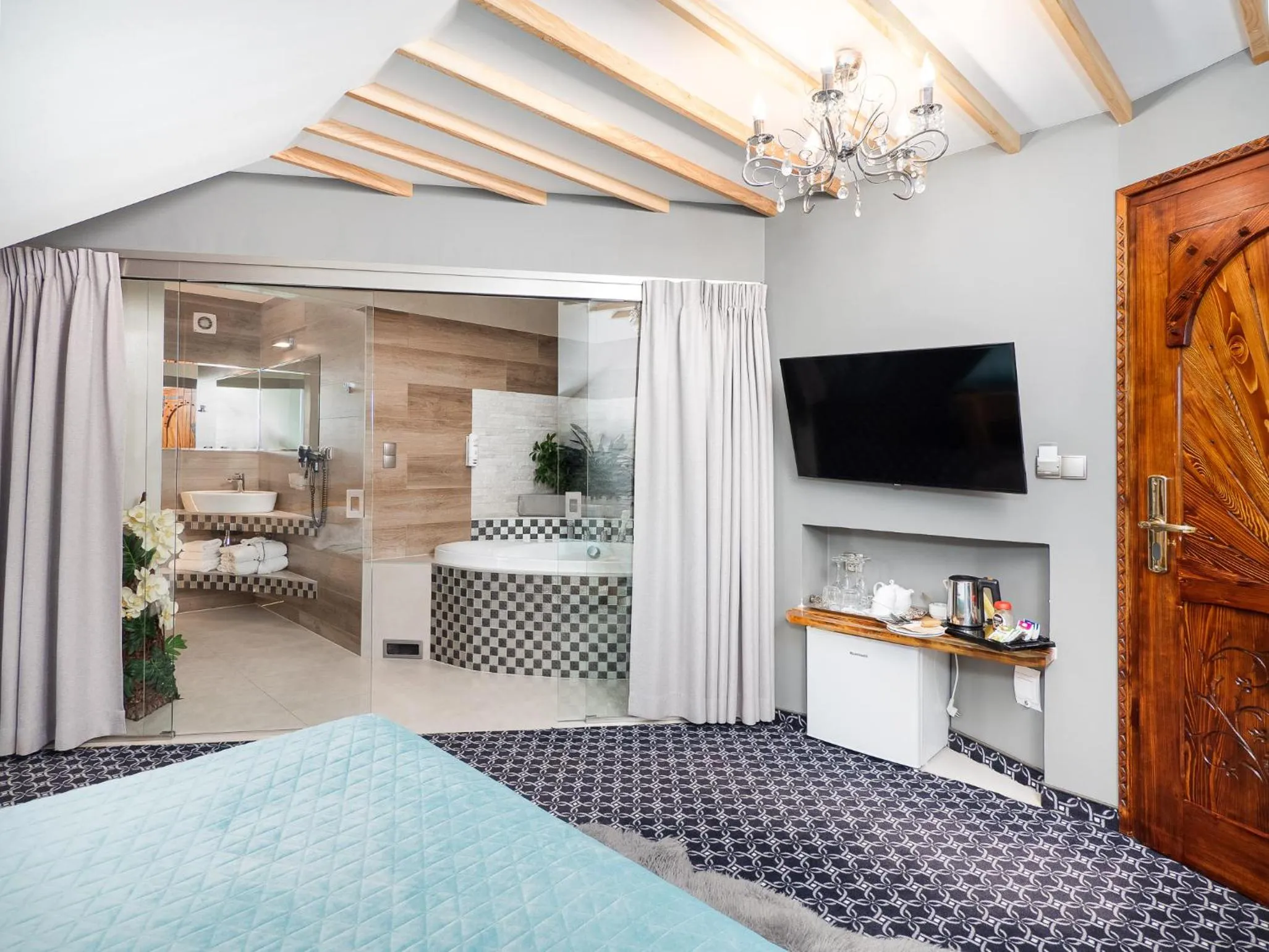 Bed in ECO Willa Grand Karpatia Ski&Wellness