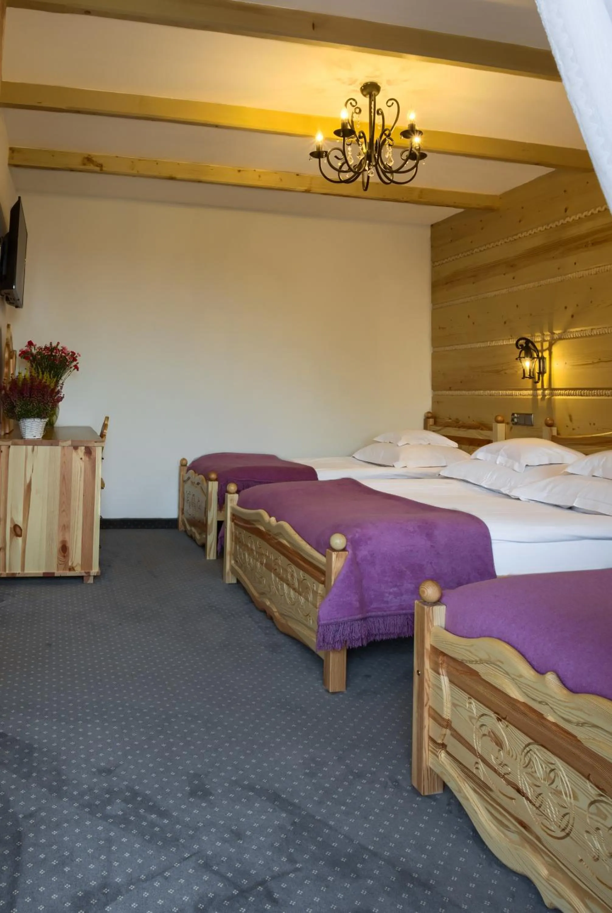 TV and multimedia, Bed in ECO Willa Grand Karpatia Ski&Wellness