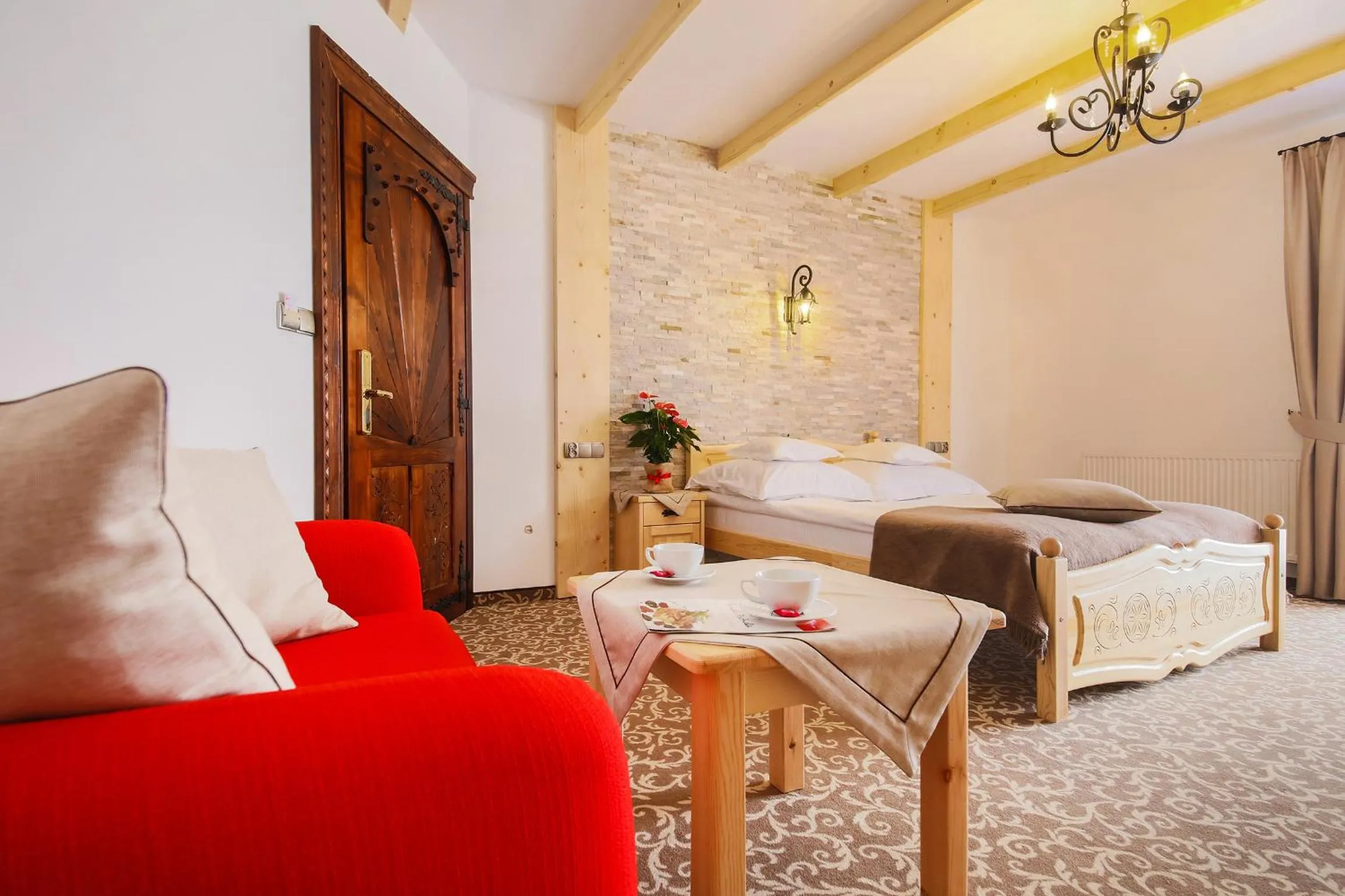 Bedroom, Bed in ECO Willa Grand Karpatia Ski&Wellness