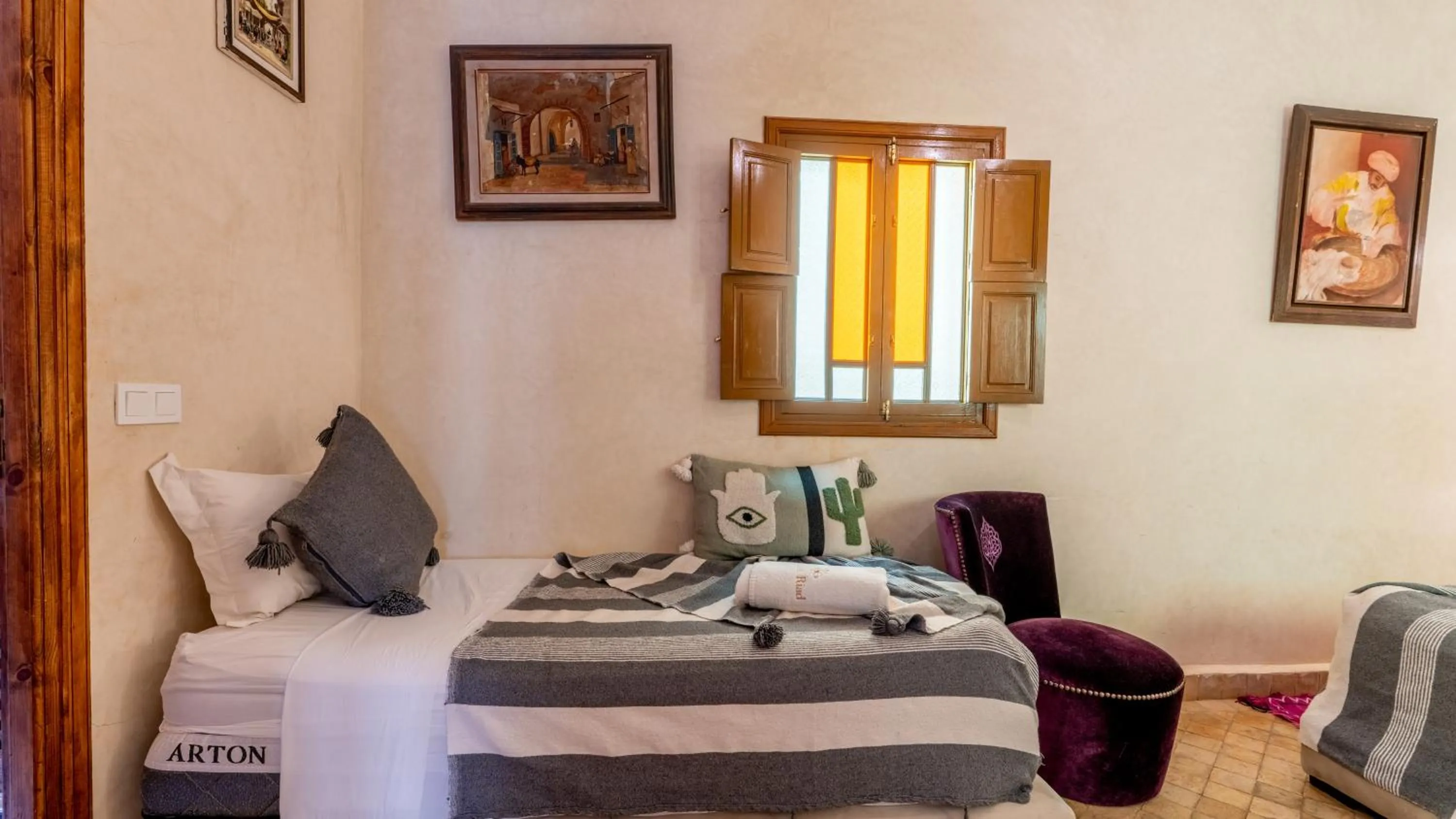 Bed in Riad Abaka hotel & boutique