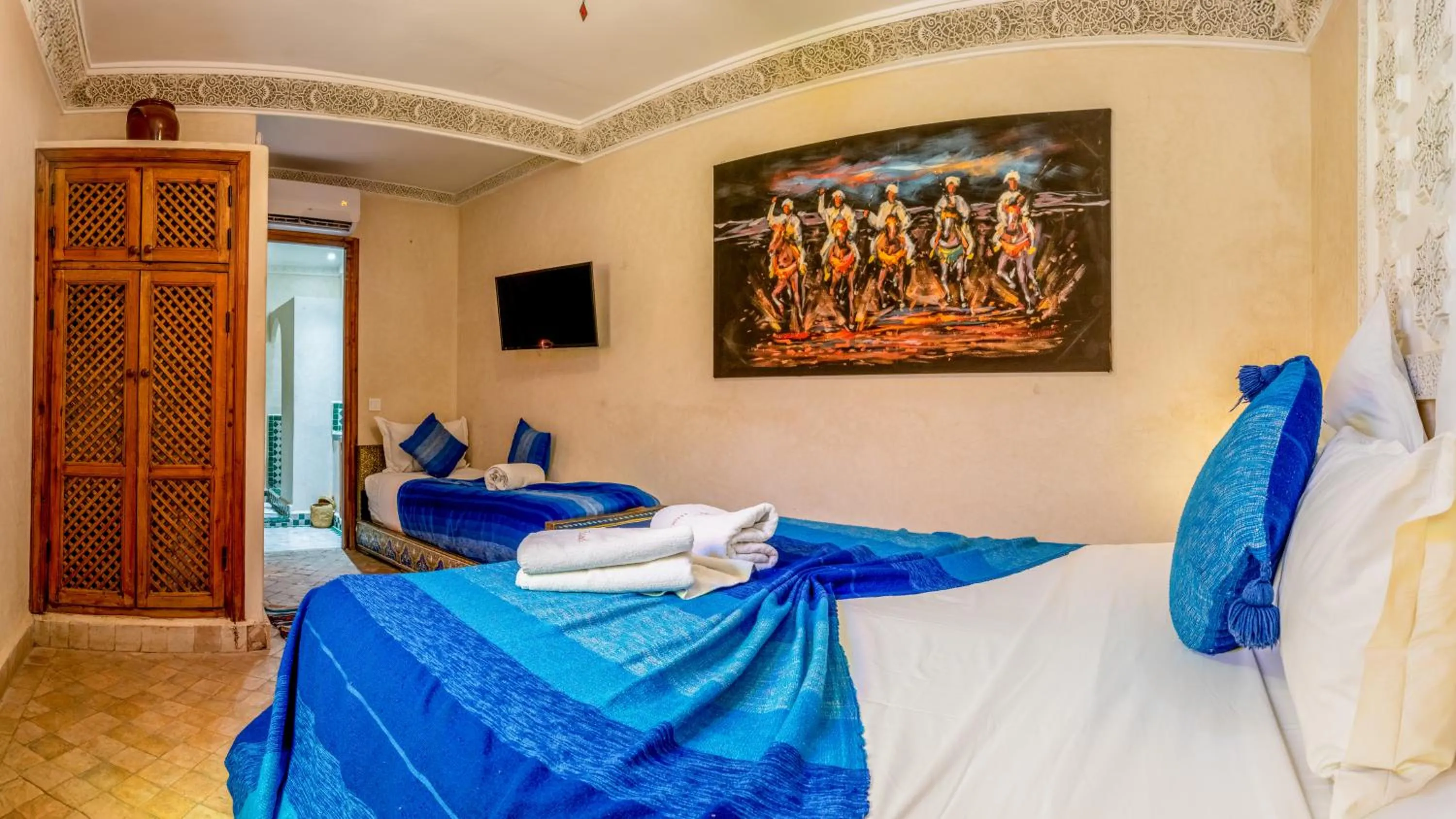 Bed in Riad Abaka hotel & boutique