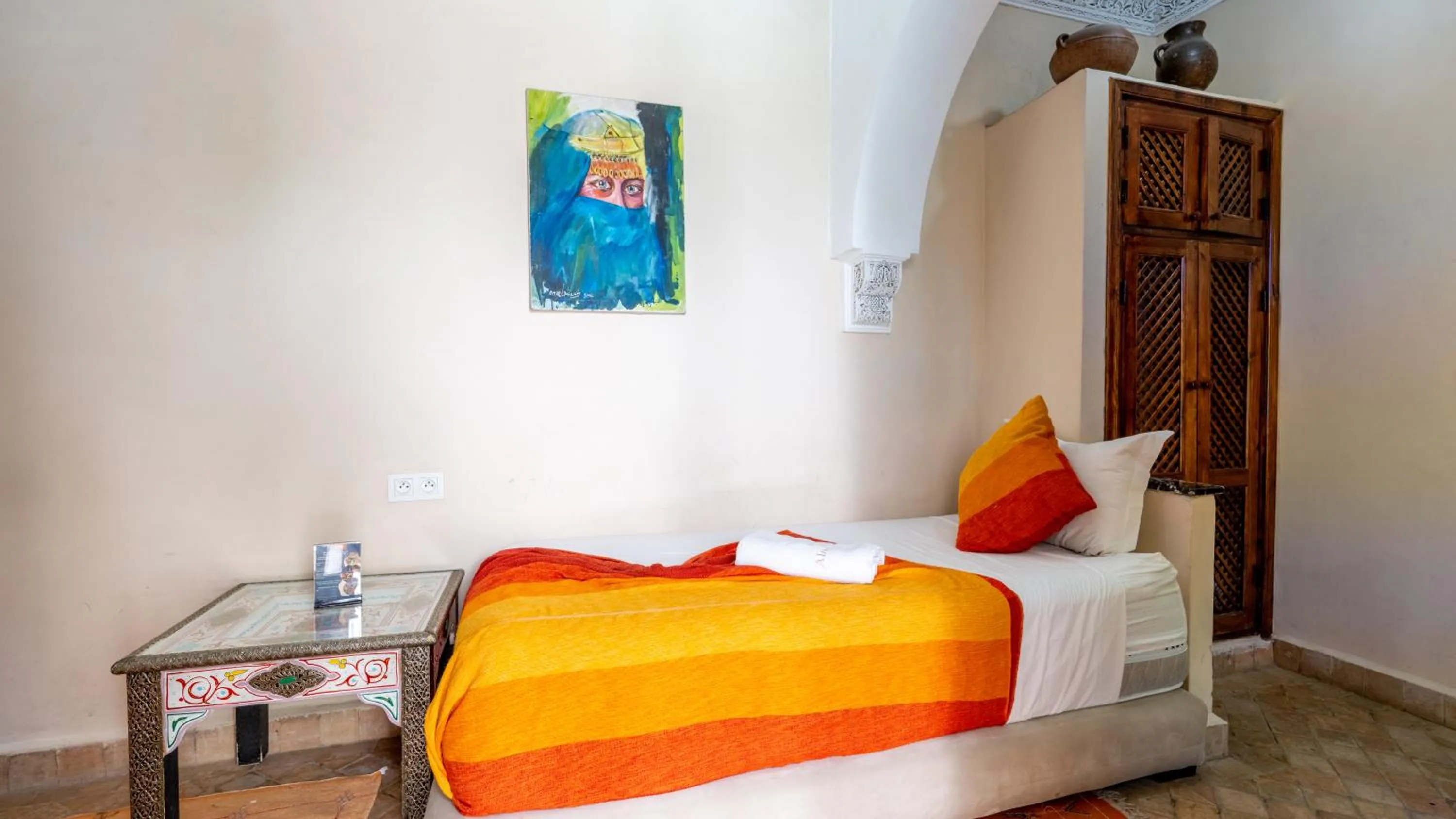 Bed in Riad Abaka hotel & boutique