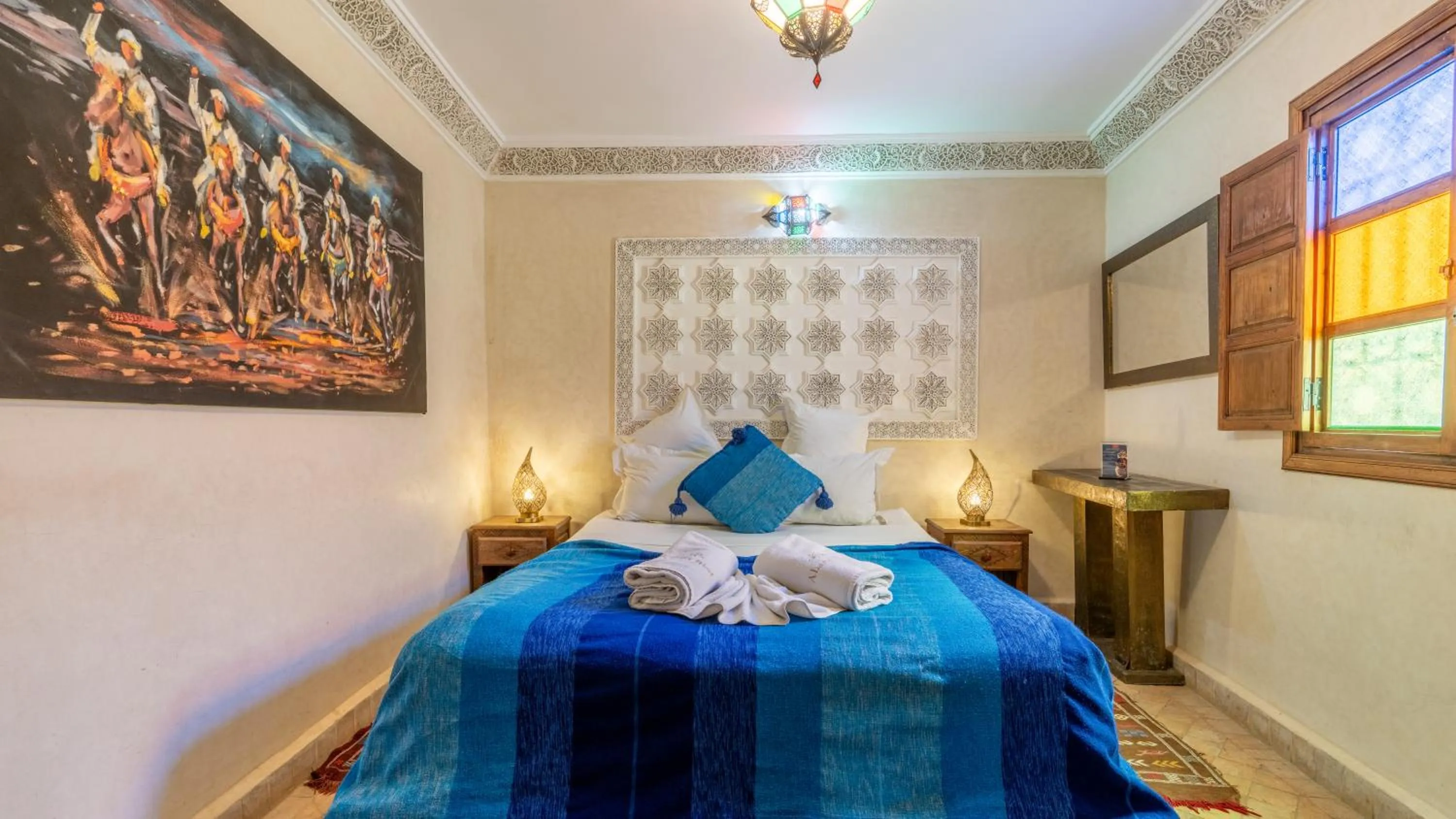 Decorative detail, Bed in Riad Abaka hotel & boutique